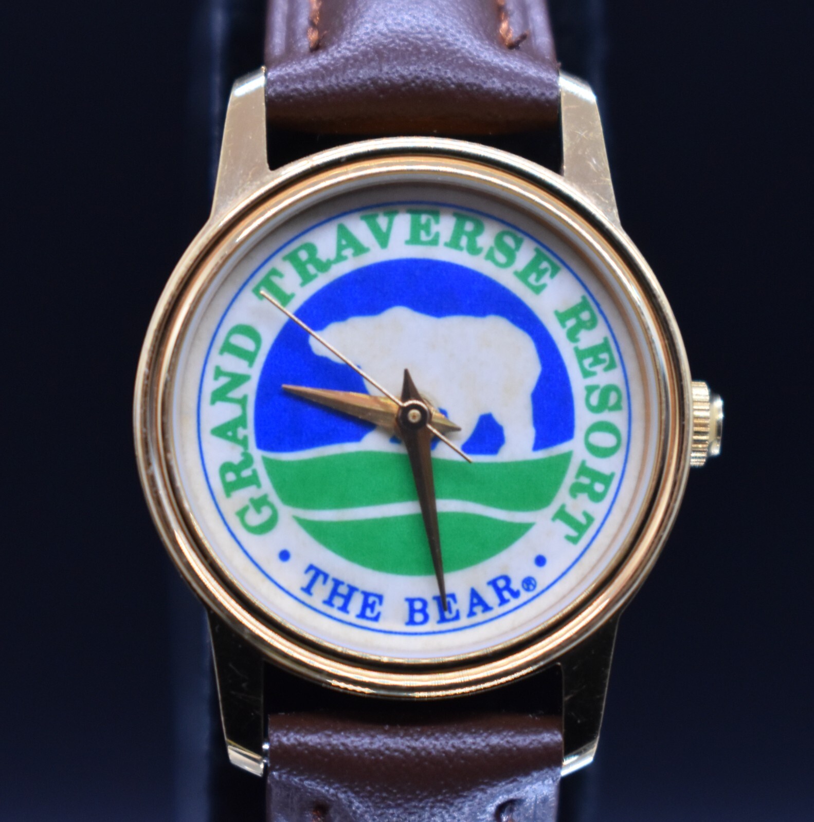 Vtg GRAND TRAVERSE RESORT The Bear Womens Watch by Image Watches Inc NEW BATTERY
