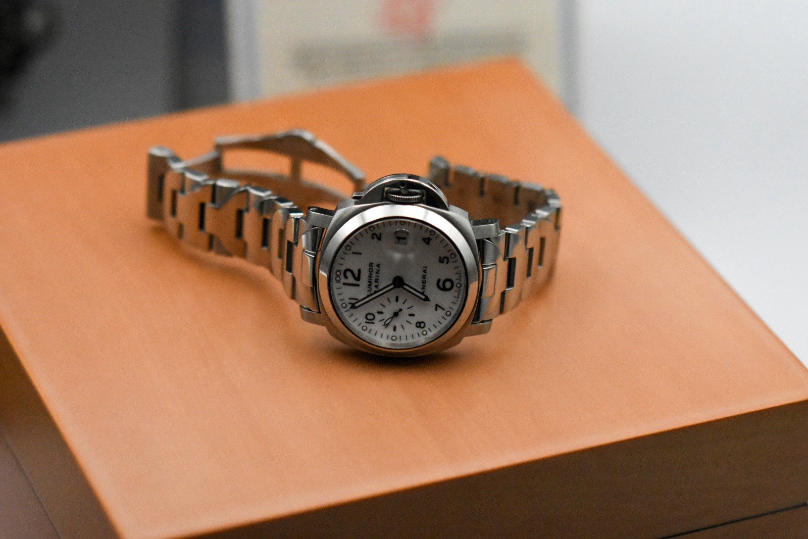 Panerai Luminor Marina White Men’s Watch – PAM00051 – Stainless Bracelet