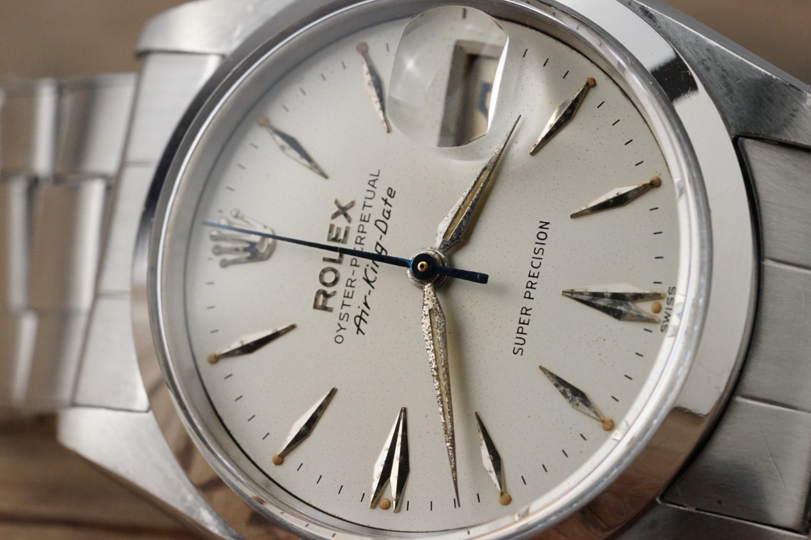 c.1960 Serviced ROLEX Vintage Air-King-Date 5700 34mm cal.1530 #1541