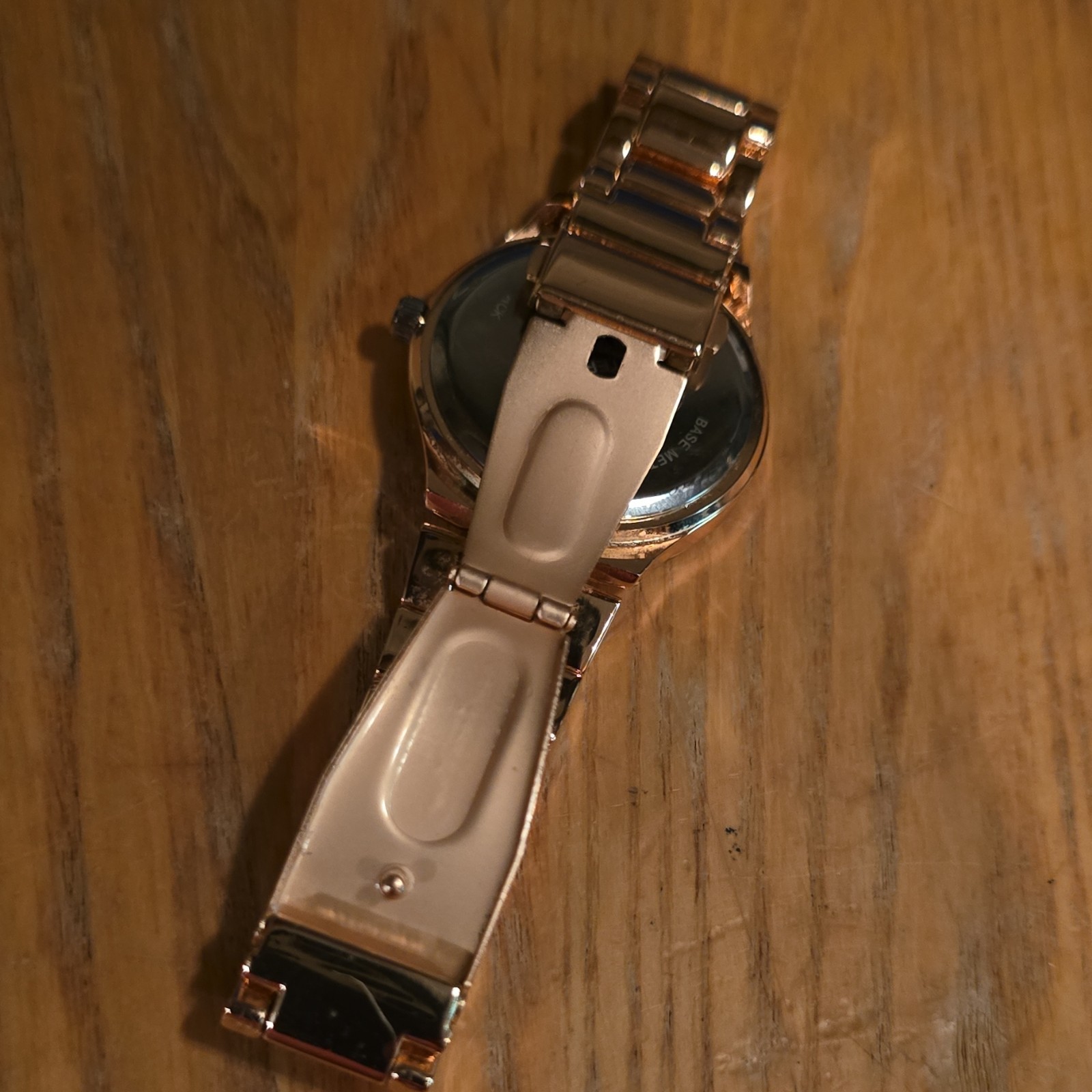 Liz Claiborne Women’s Quartz Rose Gold MOP Dial Crystal Bezel Watch Bracelet