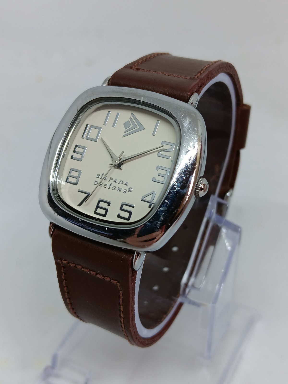Silpada Designs Women’s 30mm x 30mm S/Steel Square Quartz White Dial Watch