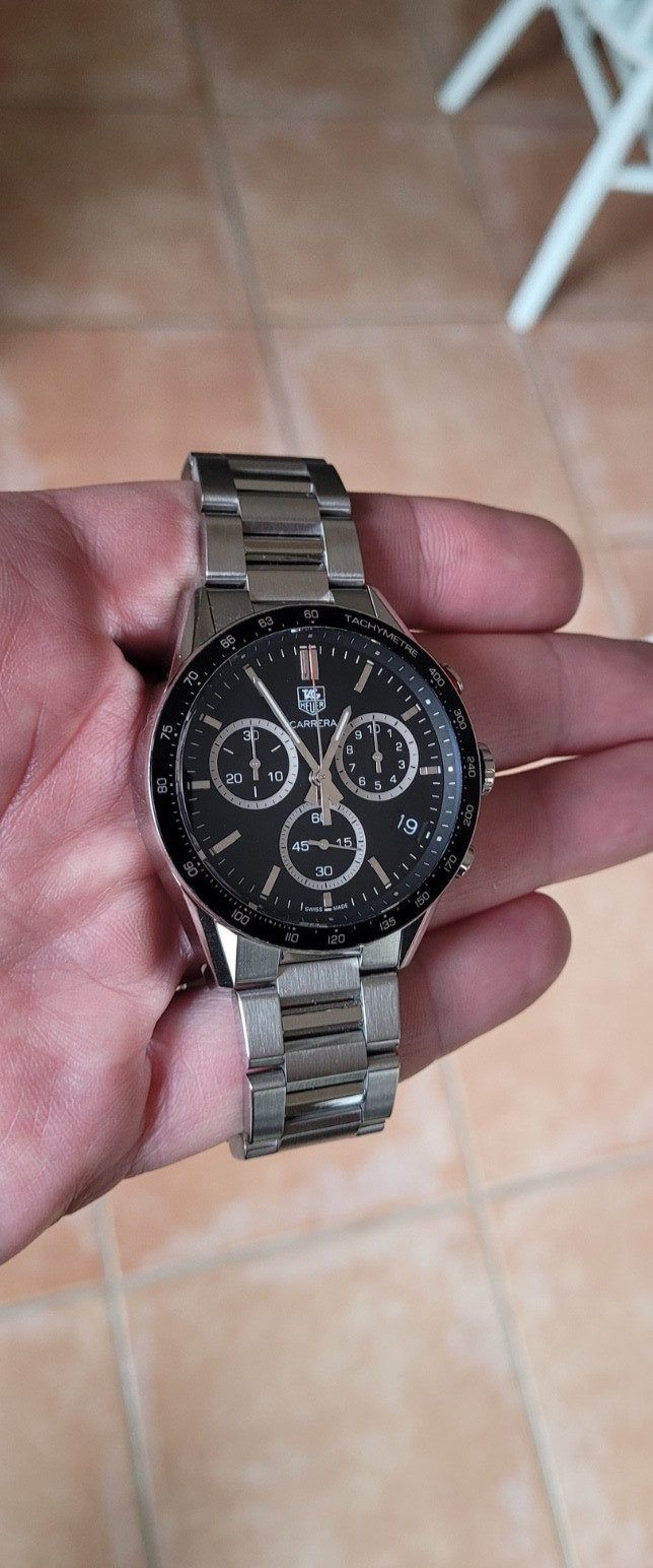 TAG Heuer CV1A10.BA0799 Mens Carrera Panamericana Chronograph Quartz Watch Black