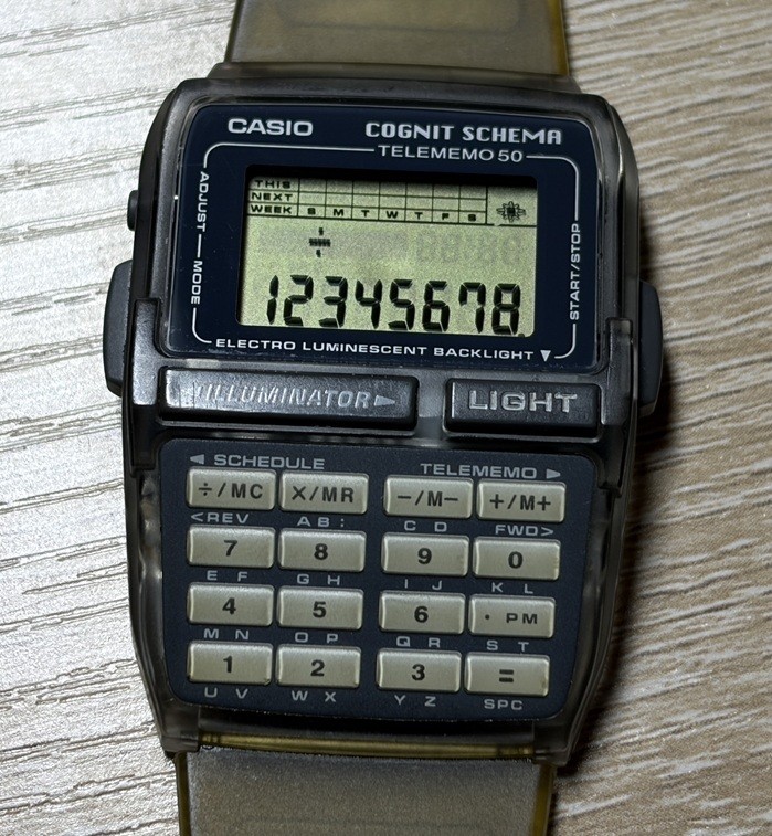 Casio Databank DBC-63CS-7T Cognit Schema Men’s Wrist Watch Digital Used no Box