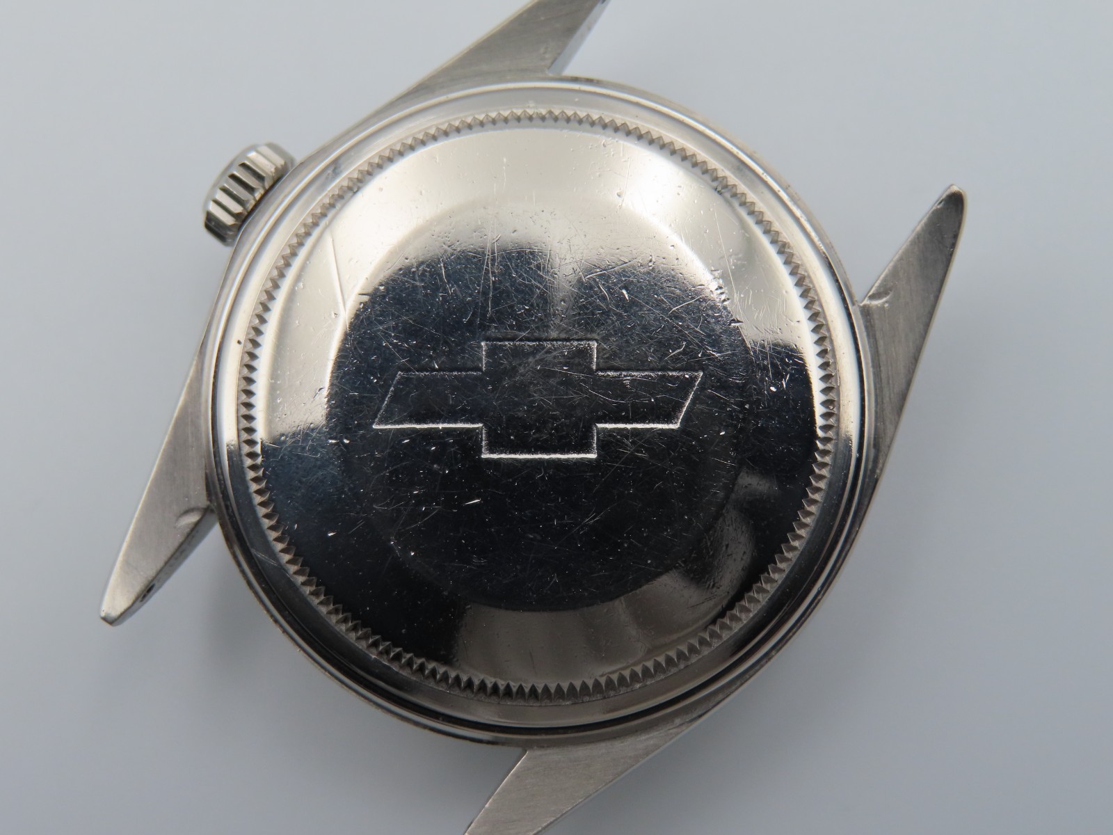 1986 Rolex Datejust 16000 w/ Chevrolet Chevy Logo Original Caseback