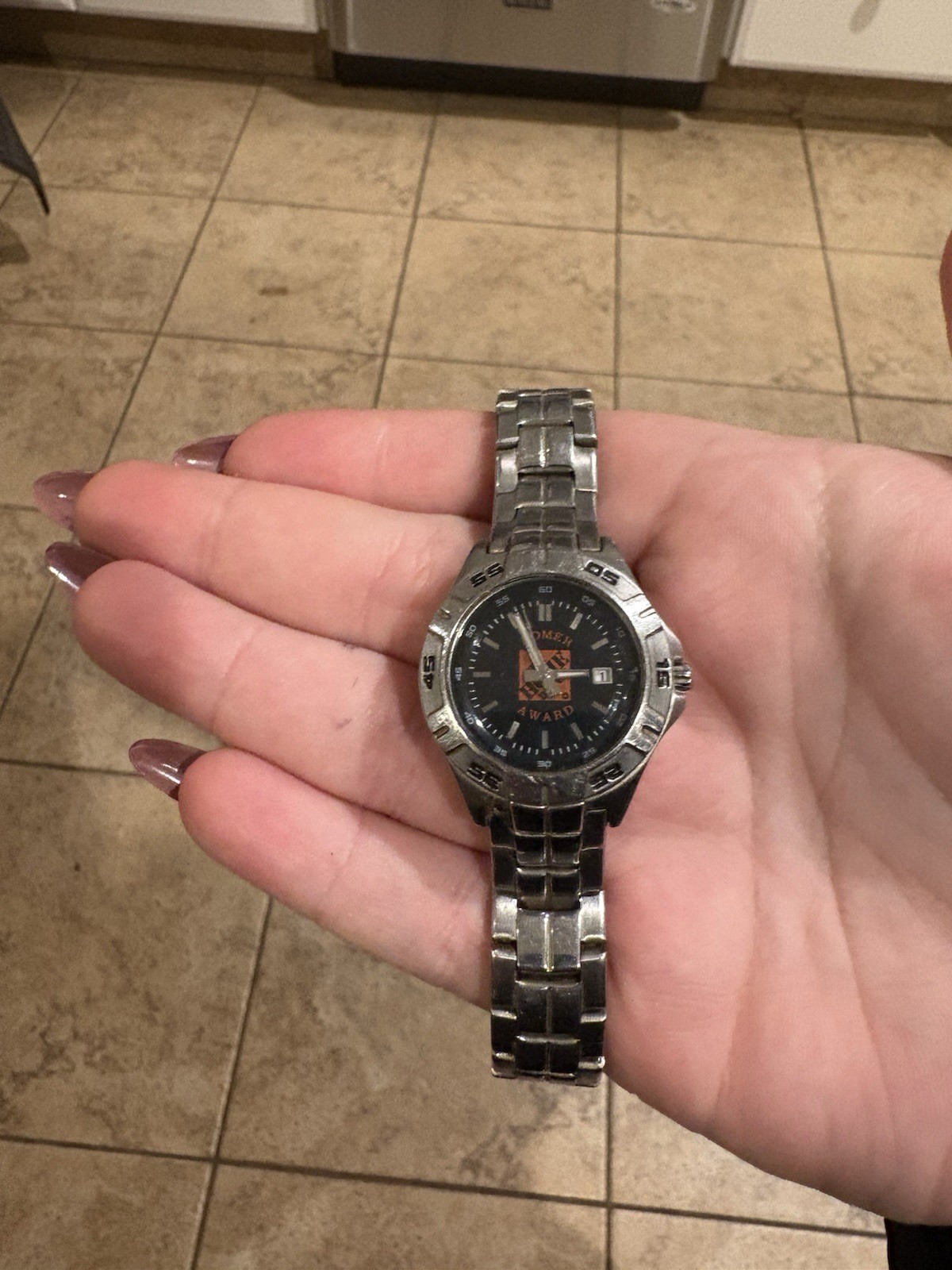 Fossil Home Depot Watch PR-5339 Womens Homer Award Date 31mm Case Bracelet Band