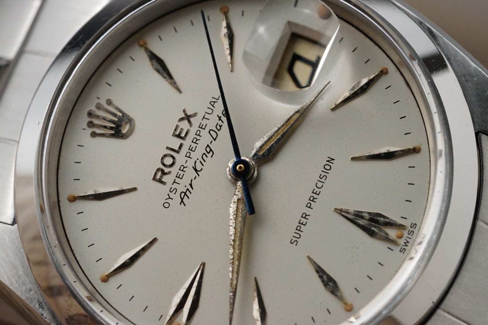 c.1960 Serviced ROLEX Vintage Air-King-Date 5700 34mm cal.1530 #1541