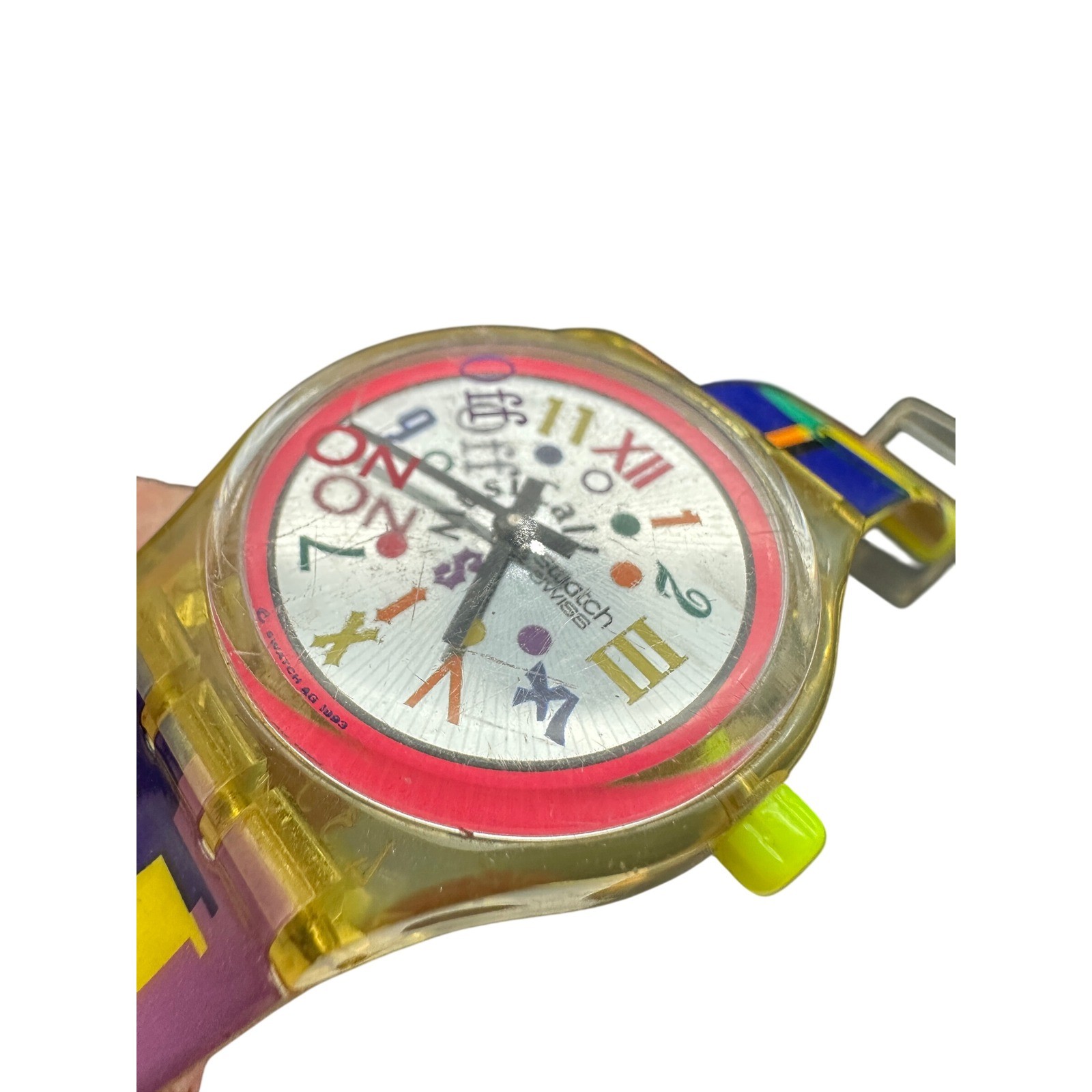 Vintage 1993 Swatch Musicall Watch SLK104 Multi Color Swiss Boogie Mood KC