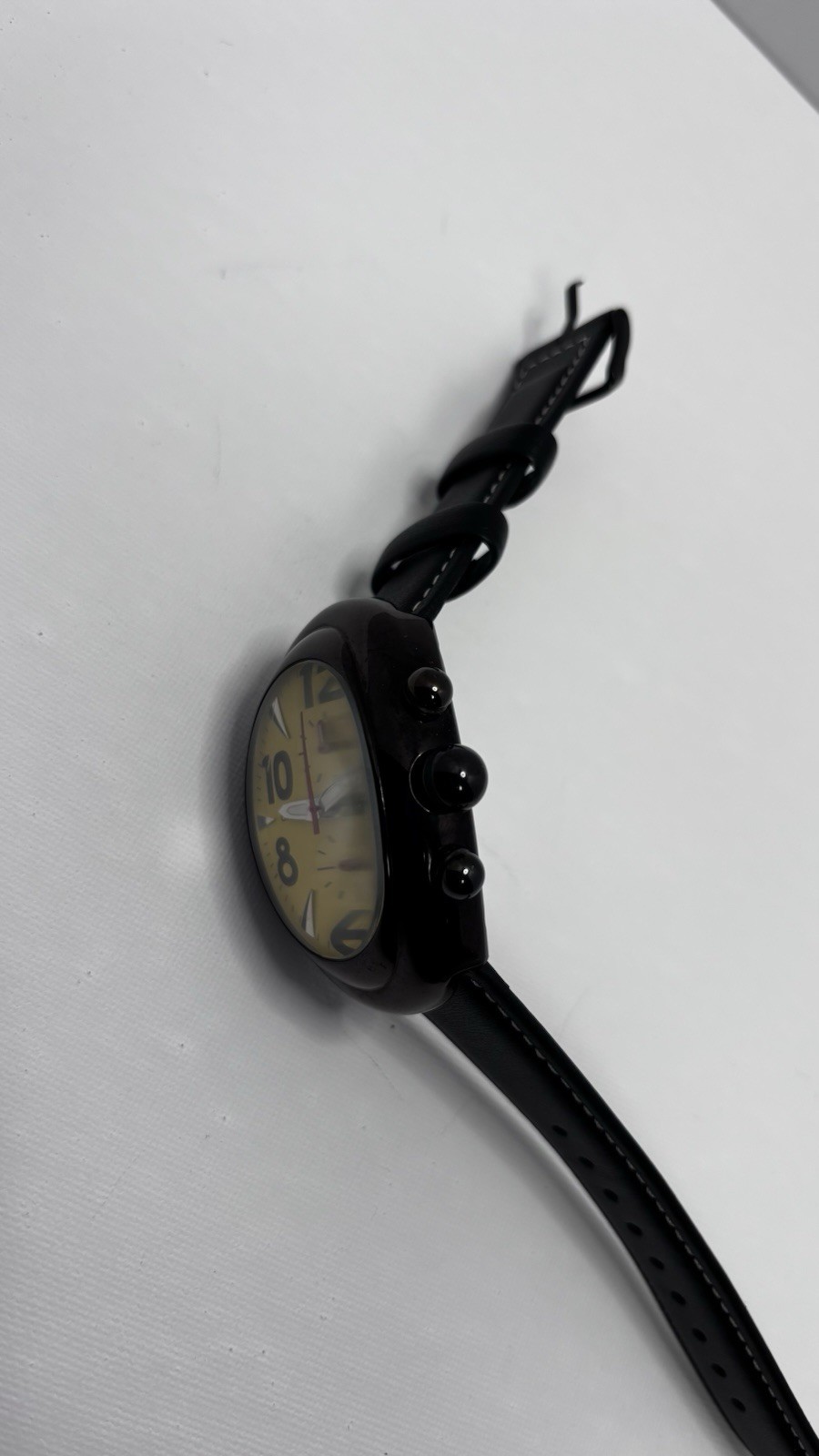 Adee Kaye Beverly Hills Sport Collection Chronograph Yellow Dial 46mm