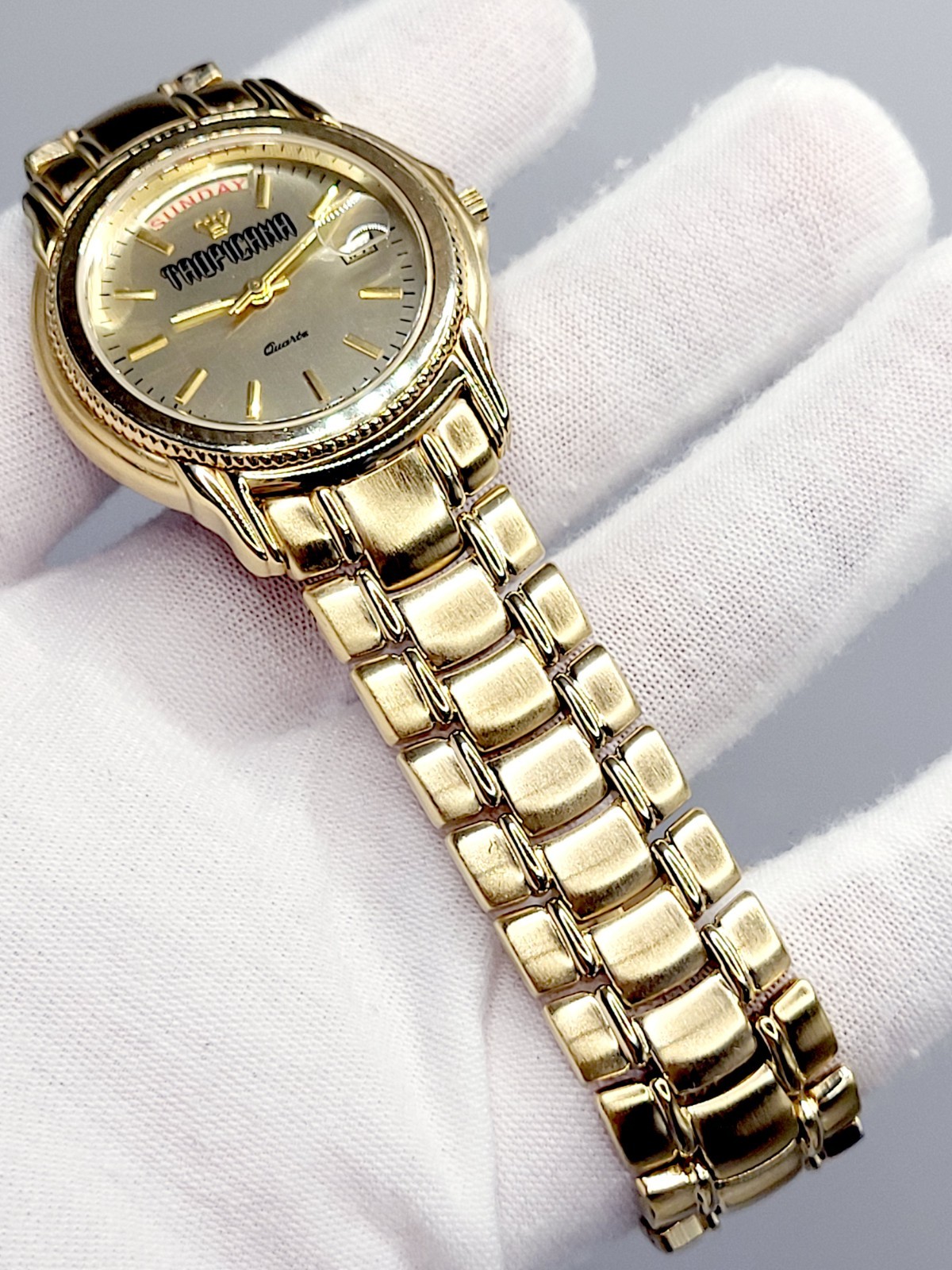 Jules Jurgensen Tropicana Watch 1980’s [New] 35mm Unisex Day-D Date New Battery