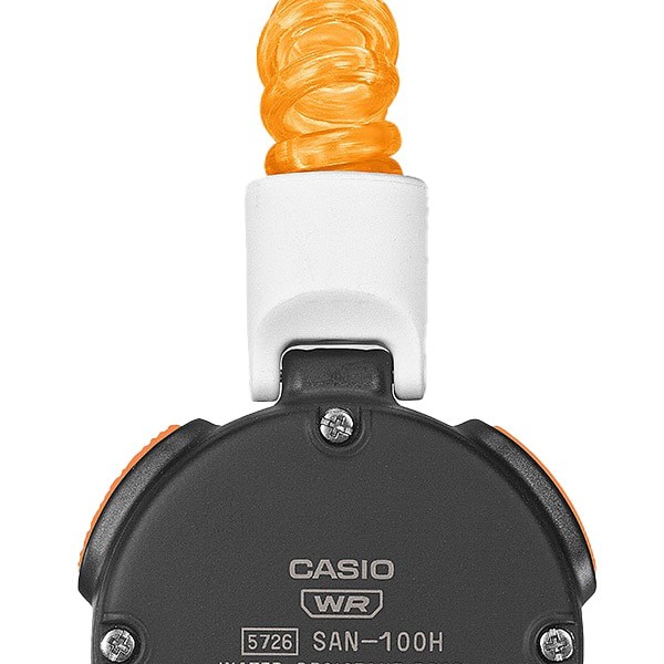 casio sauna watch sauna ikitai white daial orange band SAN-100H-7BJR JAPAN NEW