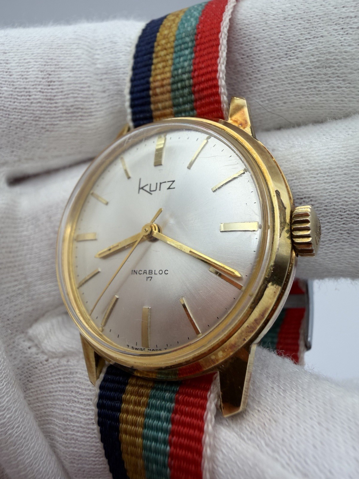 Vintage Kurz 1960’s Private Label 17 Jewel Incabloc Men’s Mechanical Watch