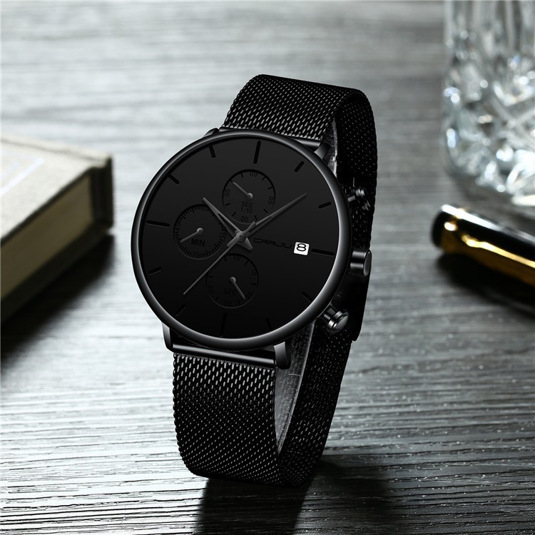 Men’s Quartz Watch Japan Movement 30M Waterproof Alloy Plexiglass Casual Fashion