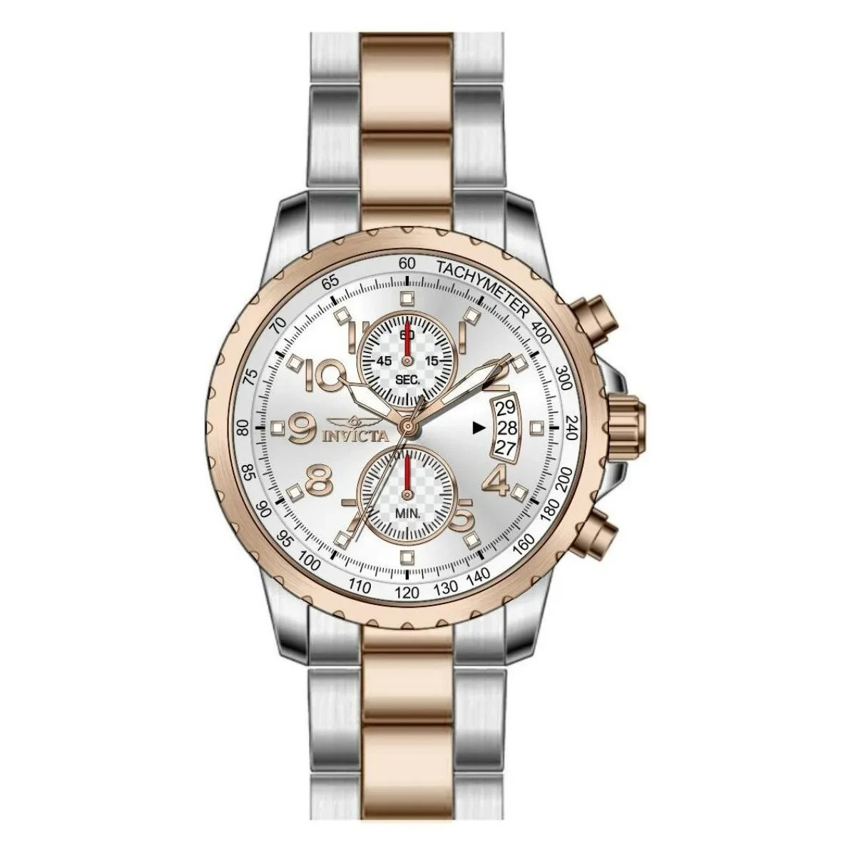 Invicta Specialty Altoris 50687 Men’s 45mm Rose Gold Steel Chronograph Watch