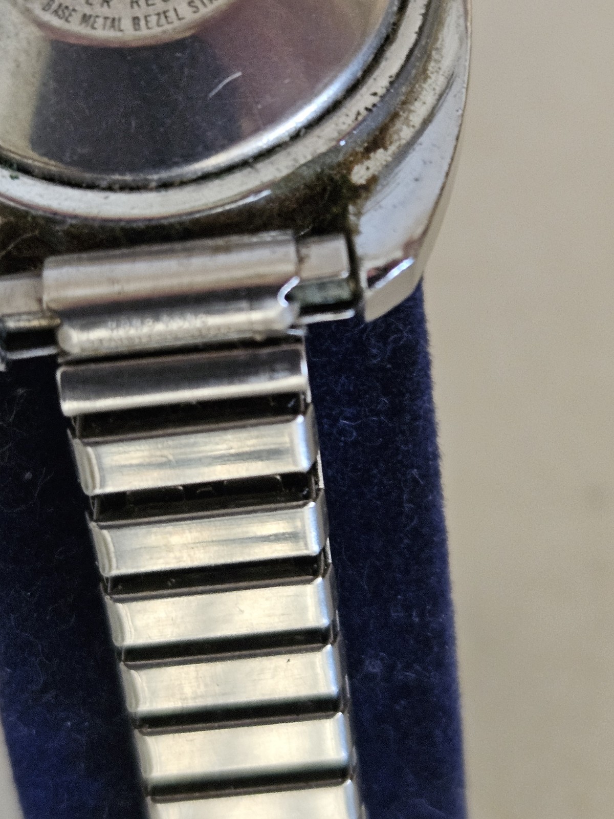Vintage 1970s Timex Electra Diver-Style Watch Blue/Green Omni Rotating Bezel NR