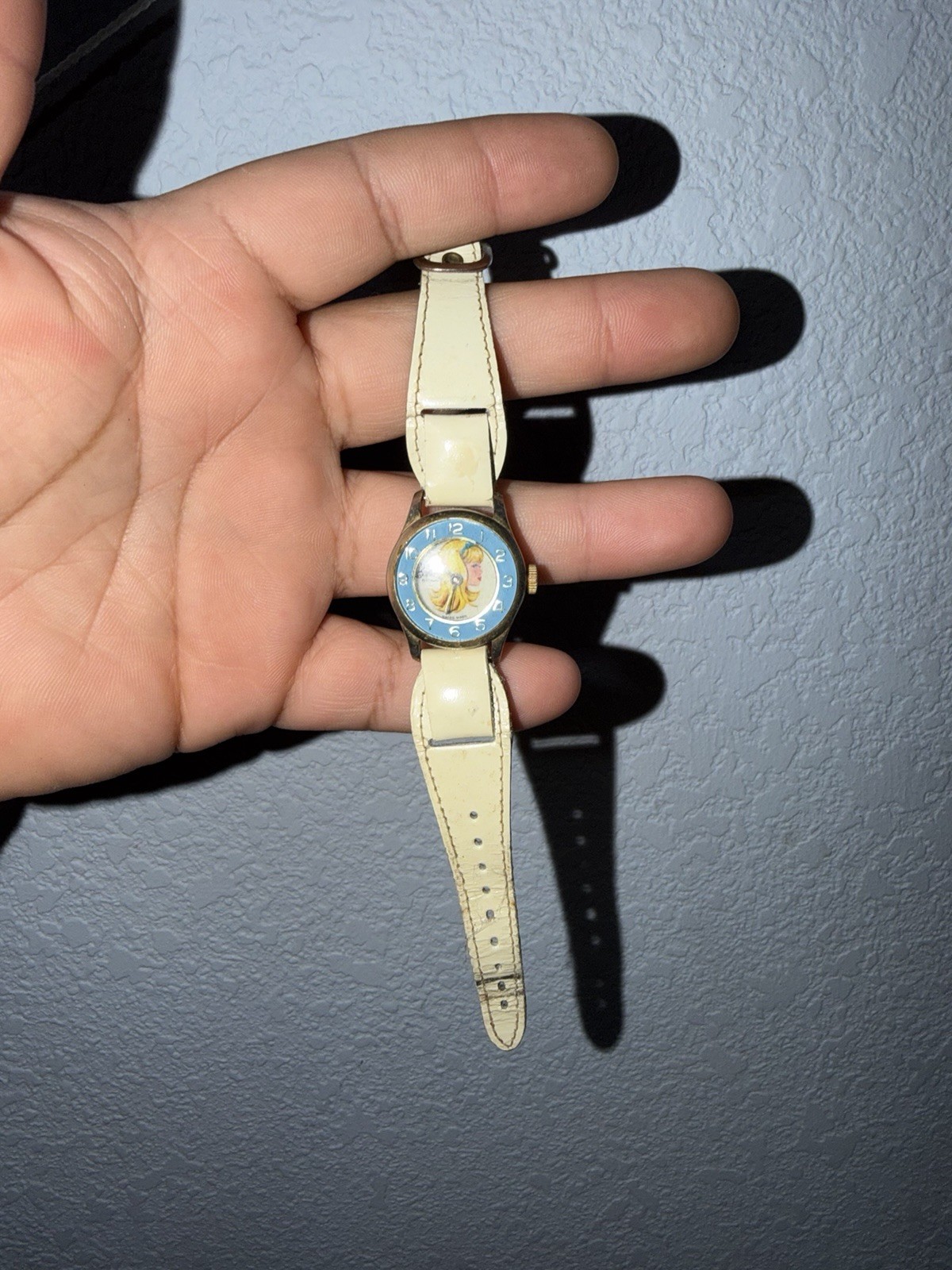 Vintage Barbie Girls Wristwatch original Leather Strap