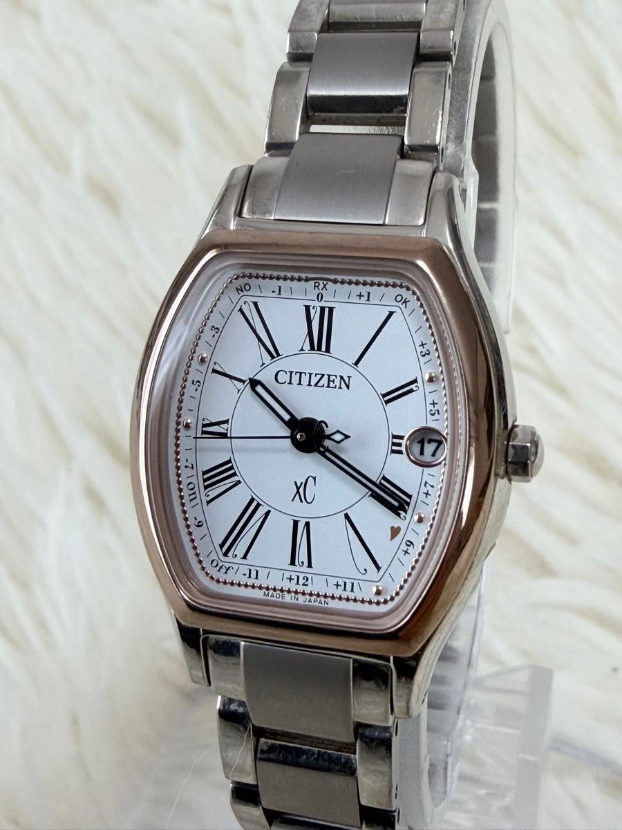 CITIZEN Xc Cross Sea Titanium Wristwatch Solar Radio Happy Flight H060-T023398