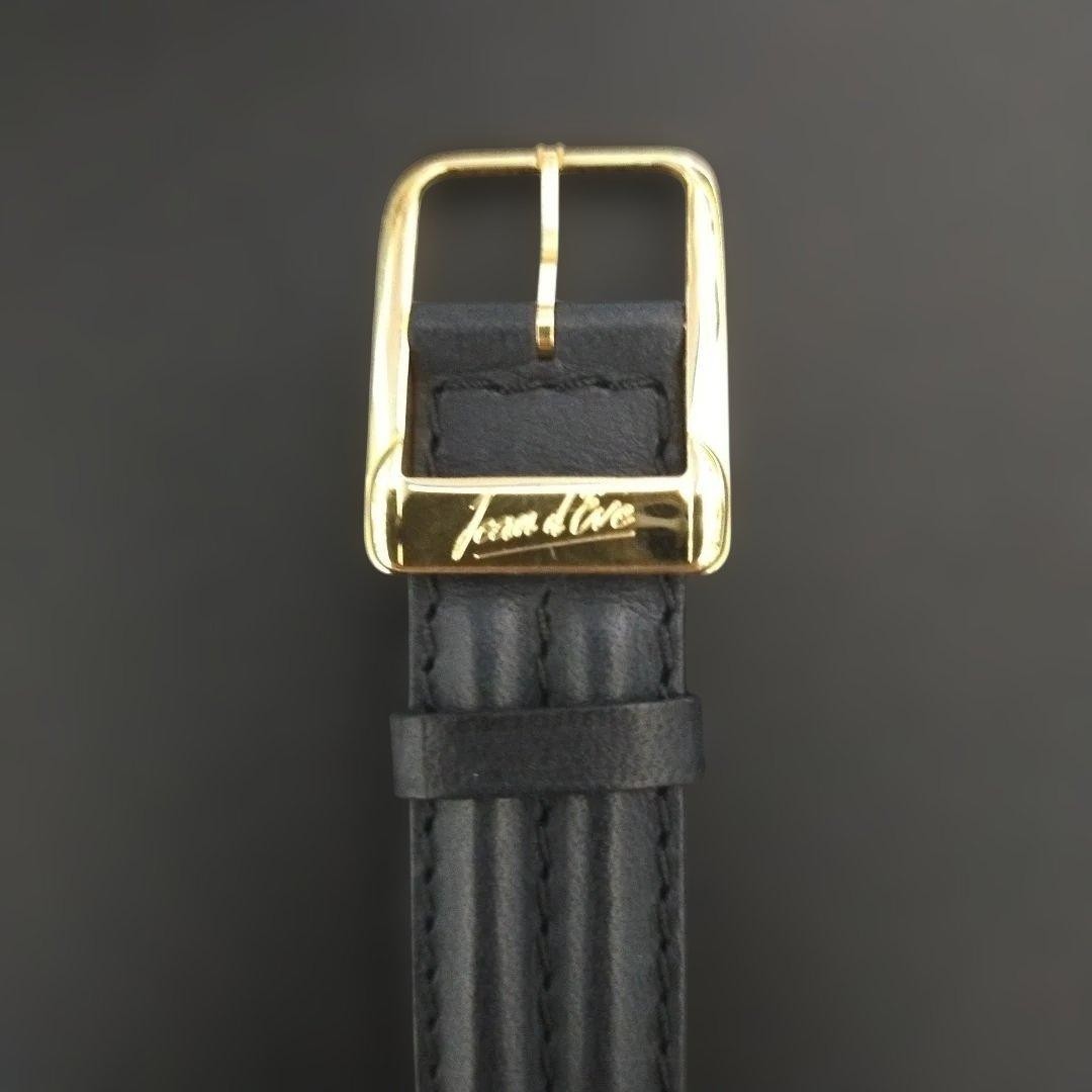 Jean D’Eve Sectora Gold Quartz Watch 28mm Working Vintage Rare from Japan