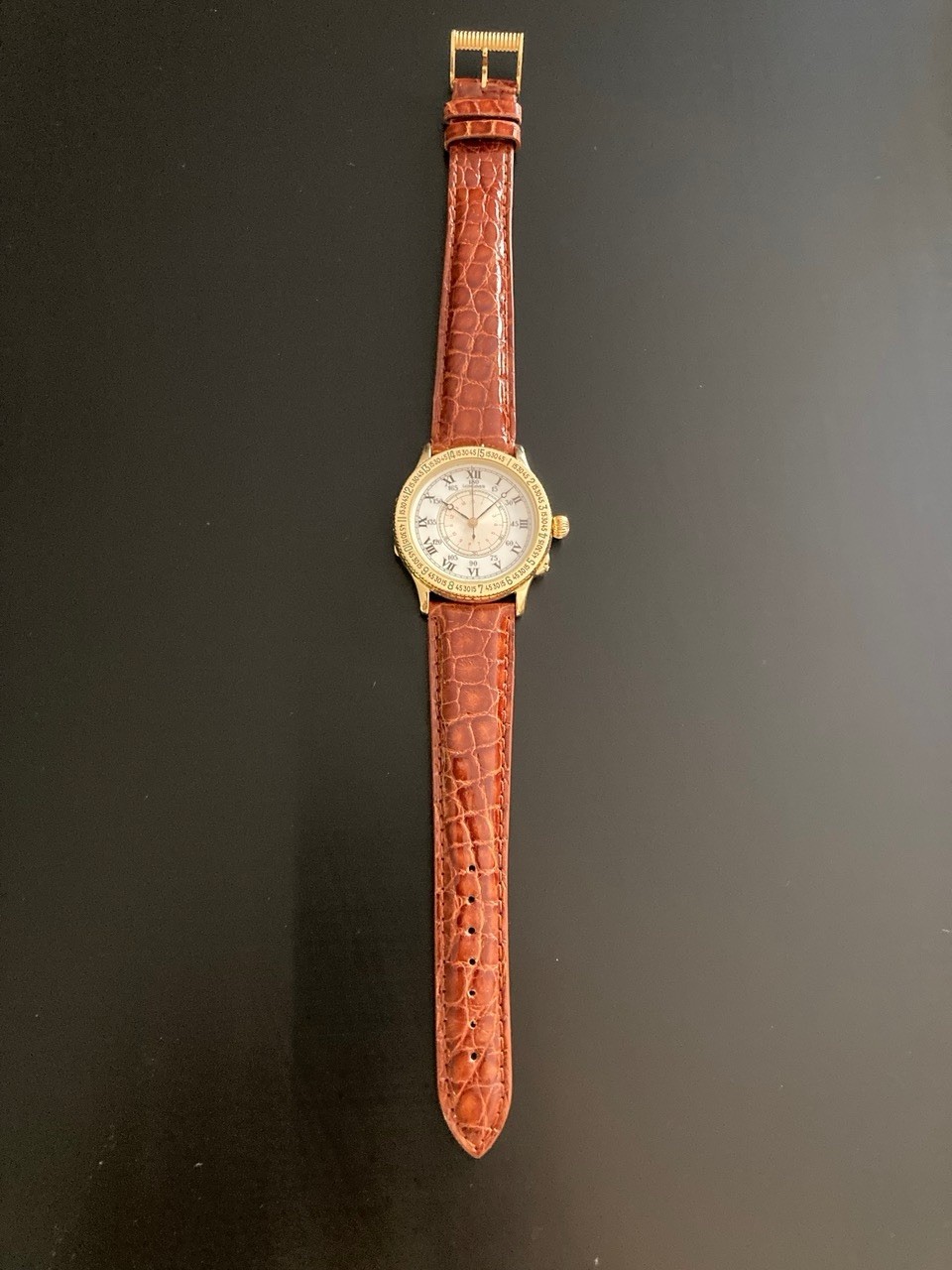 Longines Lindbergh Hour Angle 18k YG, White Dial Men’s Watch – 989.5216
