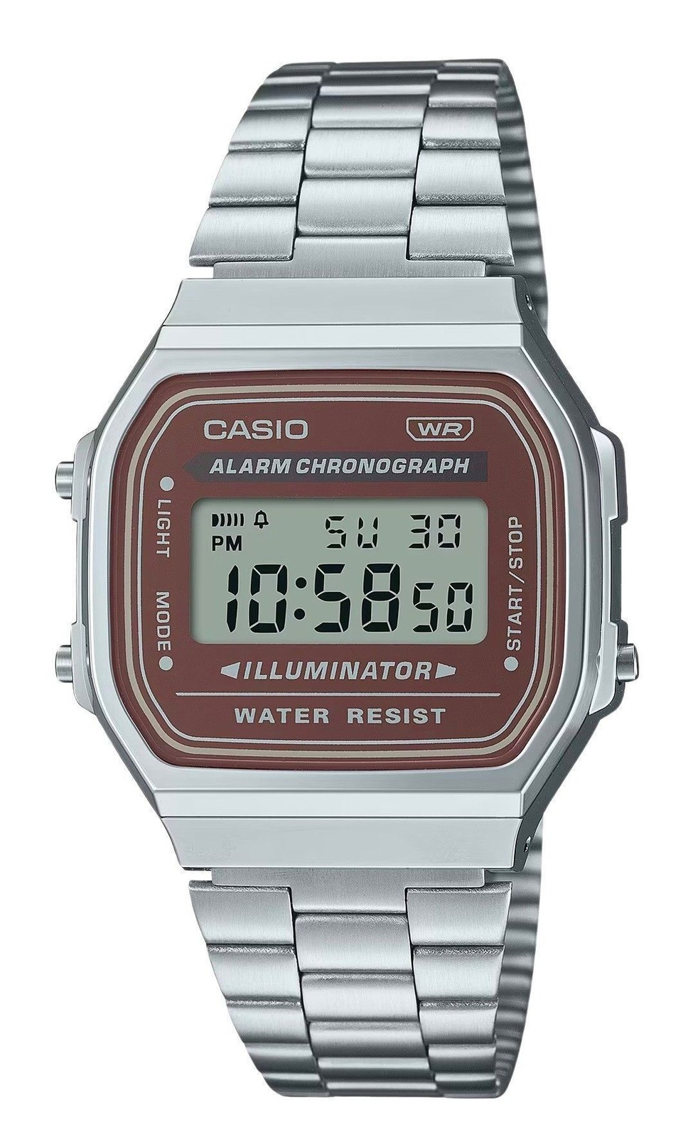 Casio Vintage Digital Stainless Steel Bracelet Quartz A168WA-5A Men’s Watch