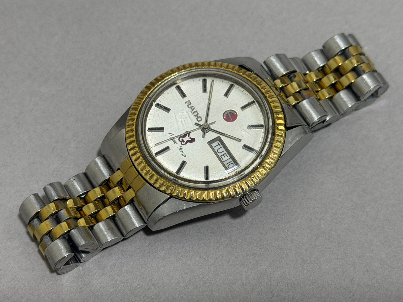 Vintage Rado purple horse Automatic Watch with Rare dial watch Working Order
