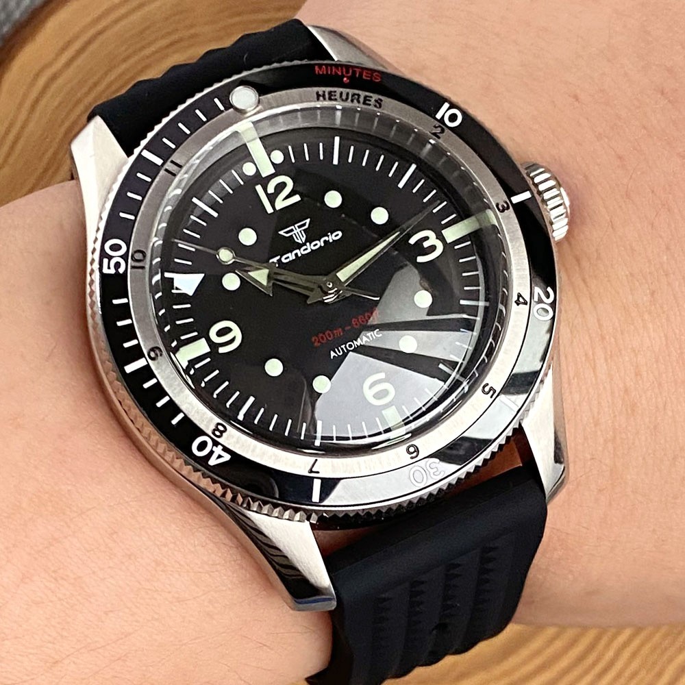20ATM Diver Tandorio 40mm Retro Sapphire Automatic NH35A Miyota8215 Men Watch