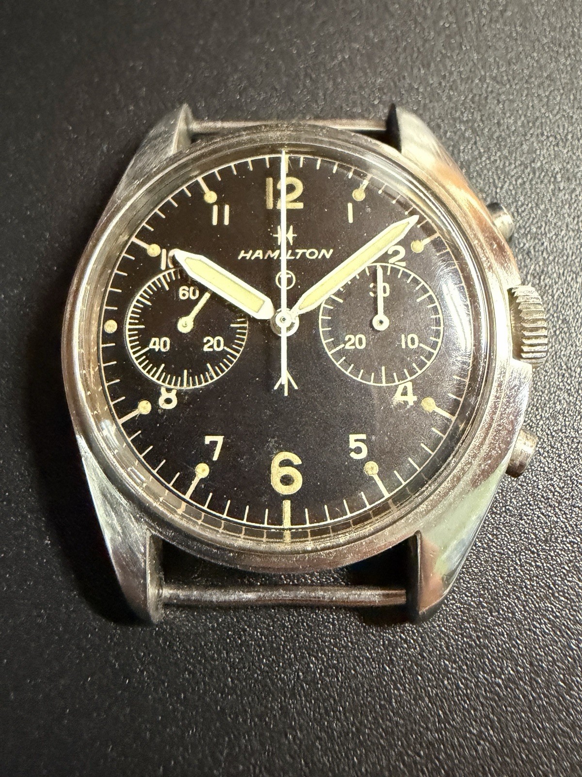 Hamilton Royal Navy Valjoux 7733 Broad Arrow Military Chronograph 0552/924-3306