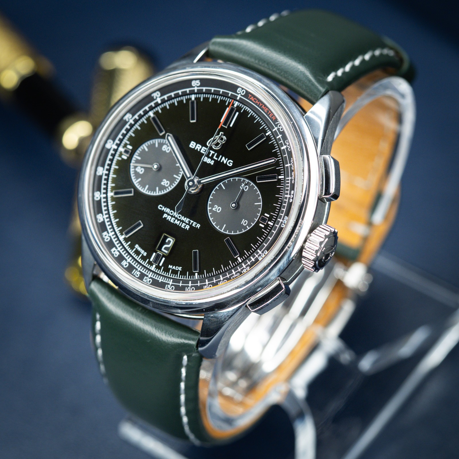 Mint Breitling Premier «Bentley British Racing Green» B01 Chrono 42mm AB0118 B&P
