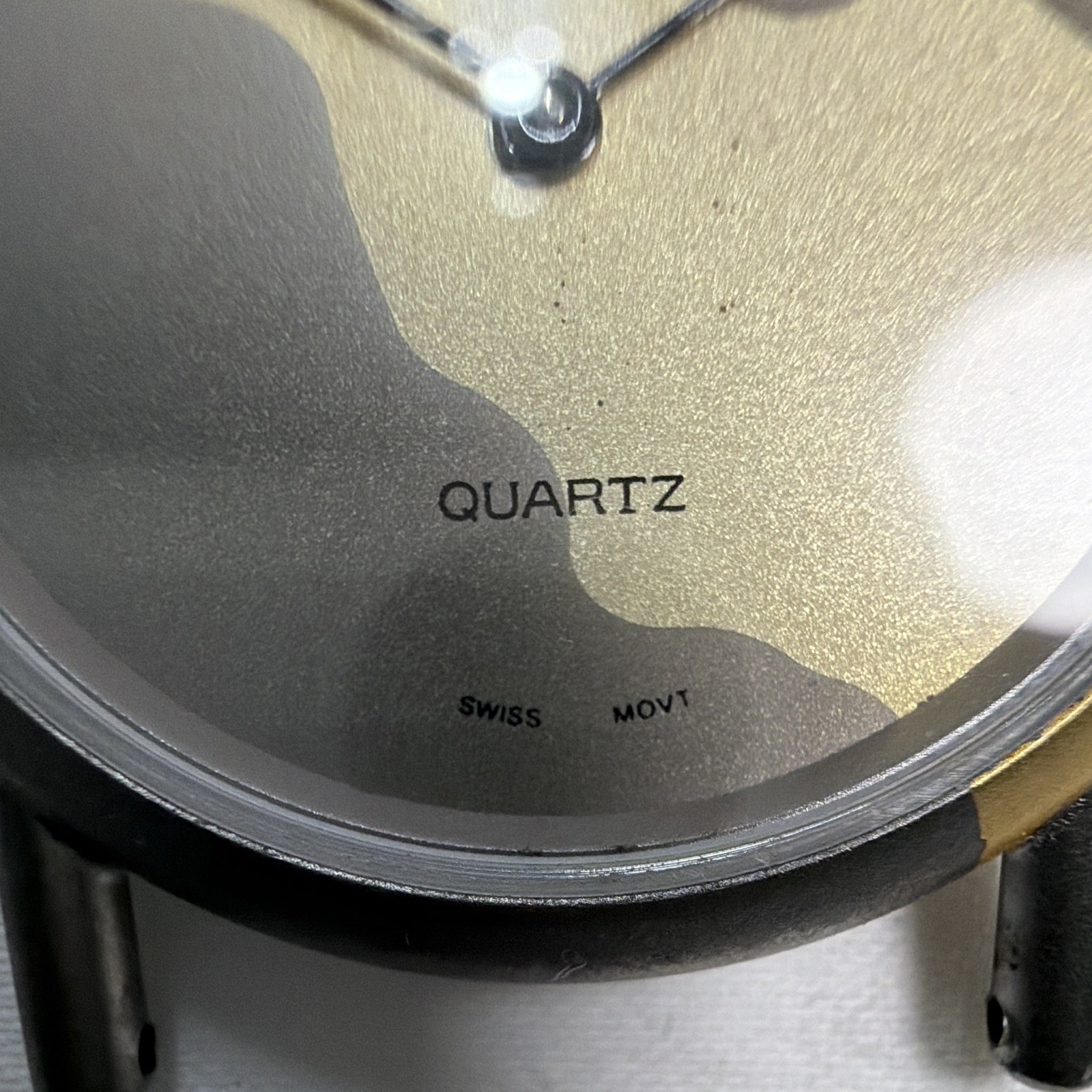 J.B. Champion Quartz Swiss Movement Two-Tone Round Analog SS Wristwatch