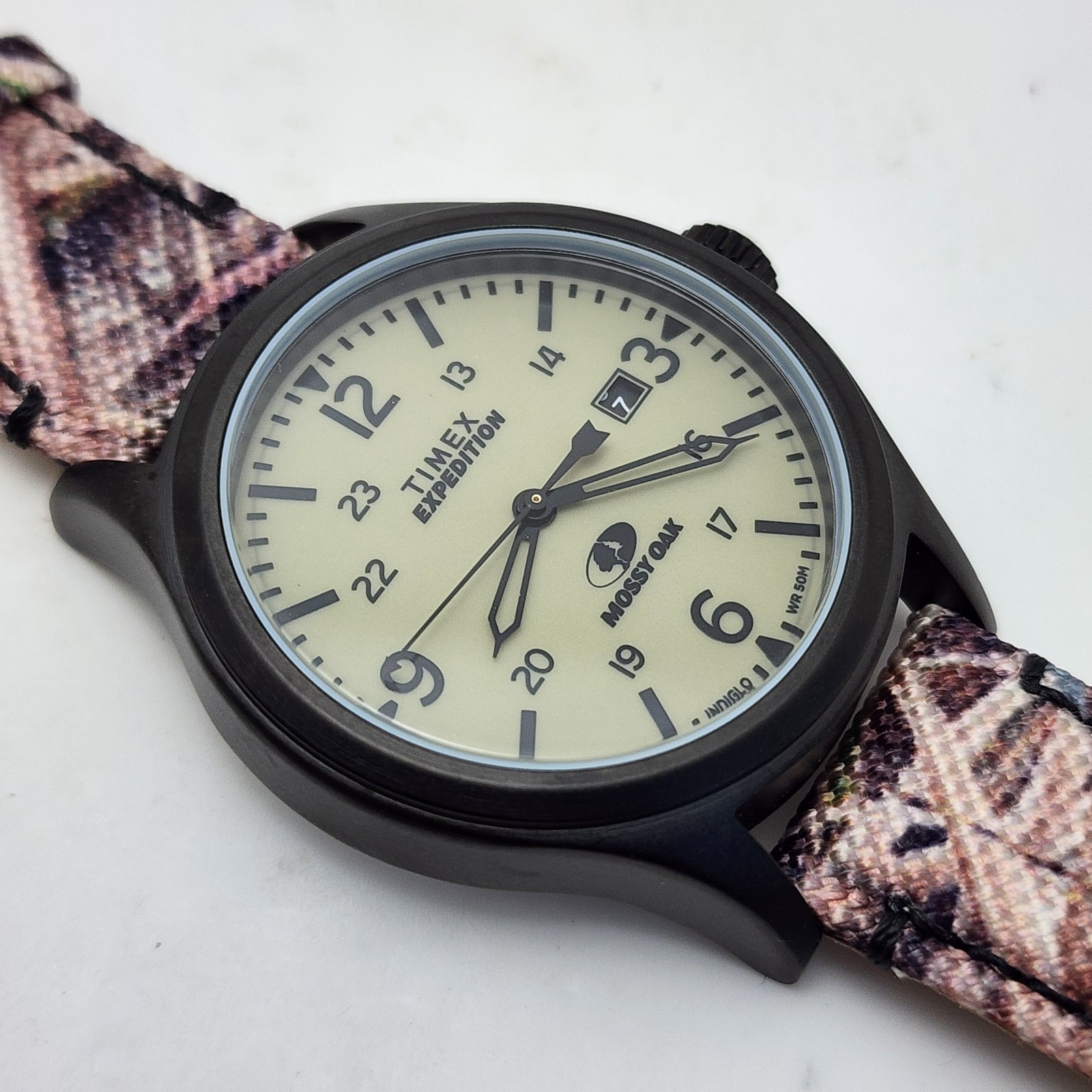 TIMEX EXPEDITION MOSSY OAK INDIGLO TW2T94700 SHAFOW GRASS CAMO 40MM MEN’S WATCH