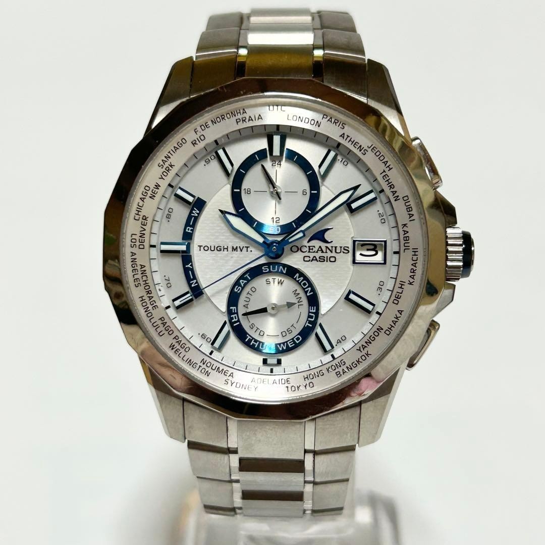 CASIO OCEANUS Manta OCW-S2000PW Titanium Solar Multiband 6 Mother of Pearl Dial