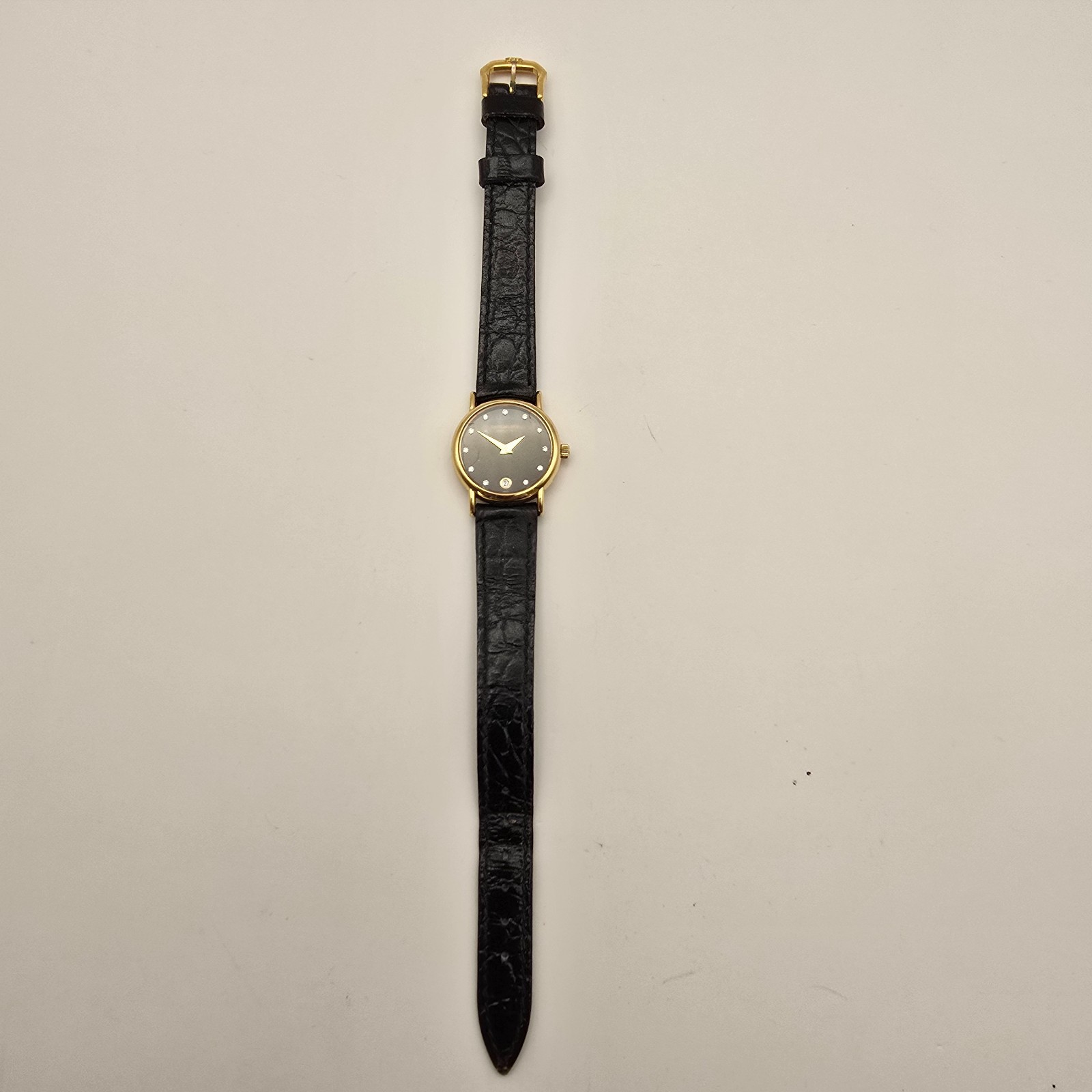 RAYMOND WEIL LADIES WATCH 9923 GOLD PLATED SWISS QUARTZ DIAMOND MARKERS & BOX.