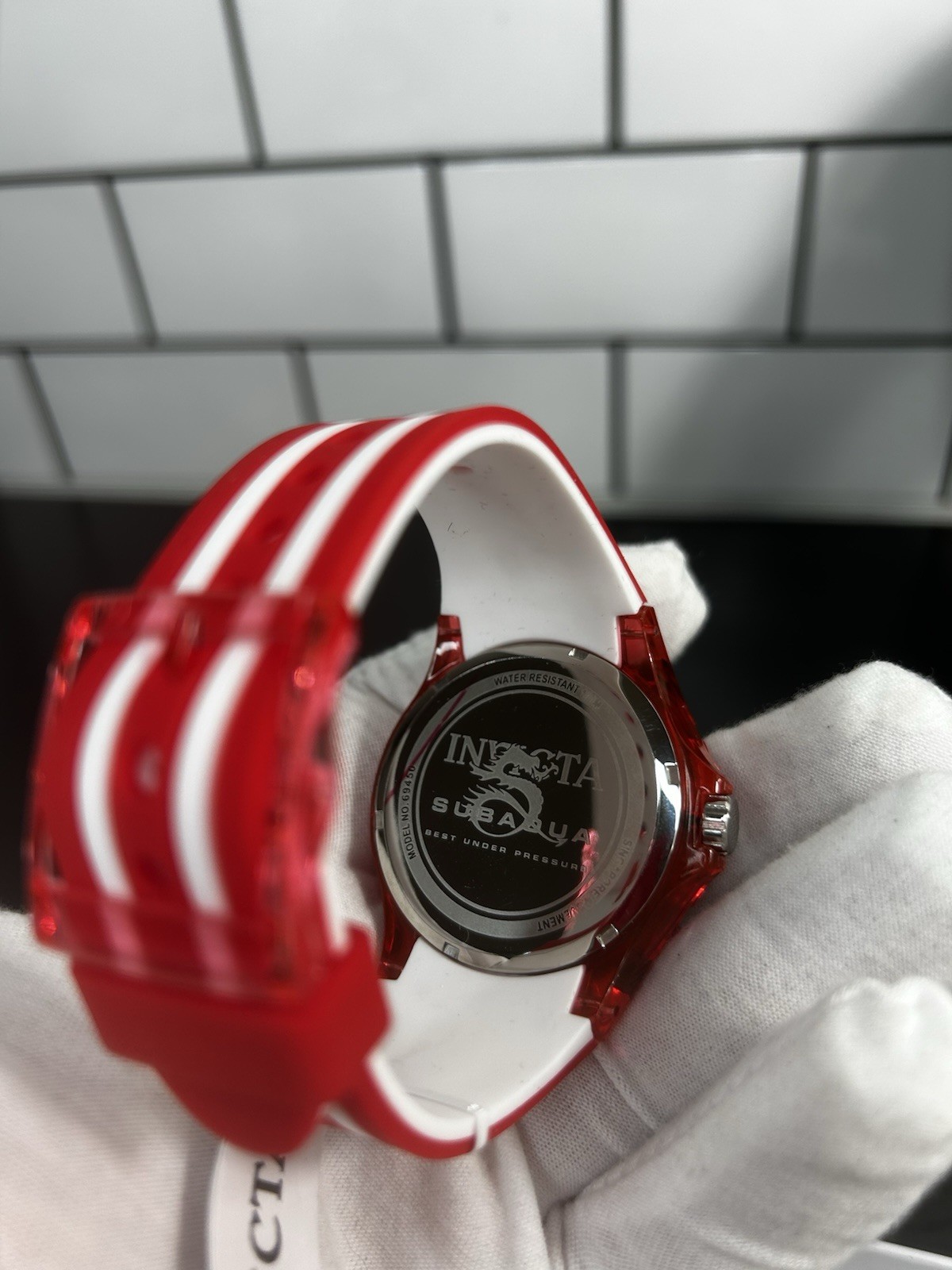 Invicta Subaqua Chromamode Men’s Watch – 44mm, Red (69450) 254/255