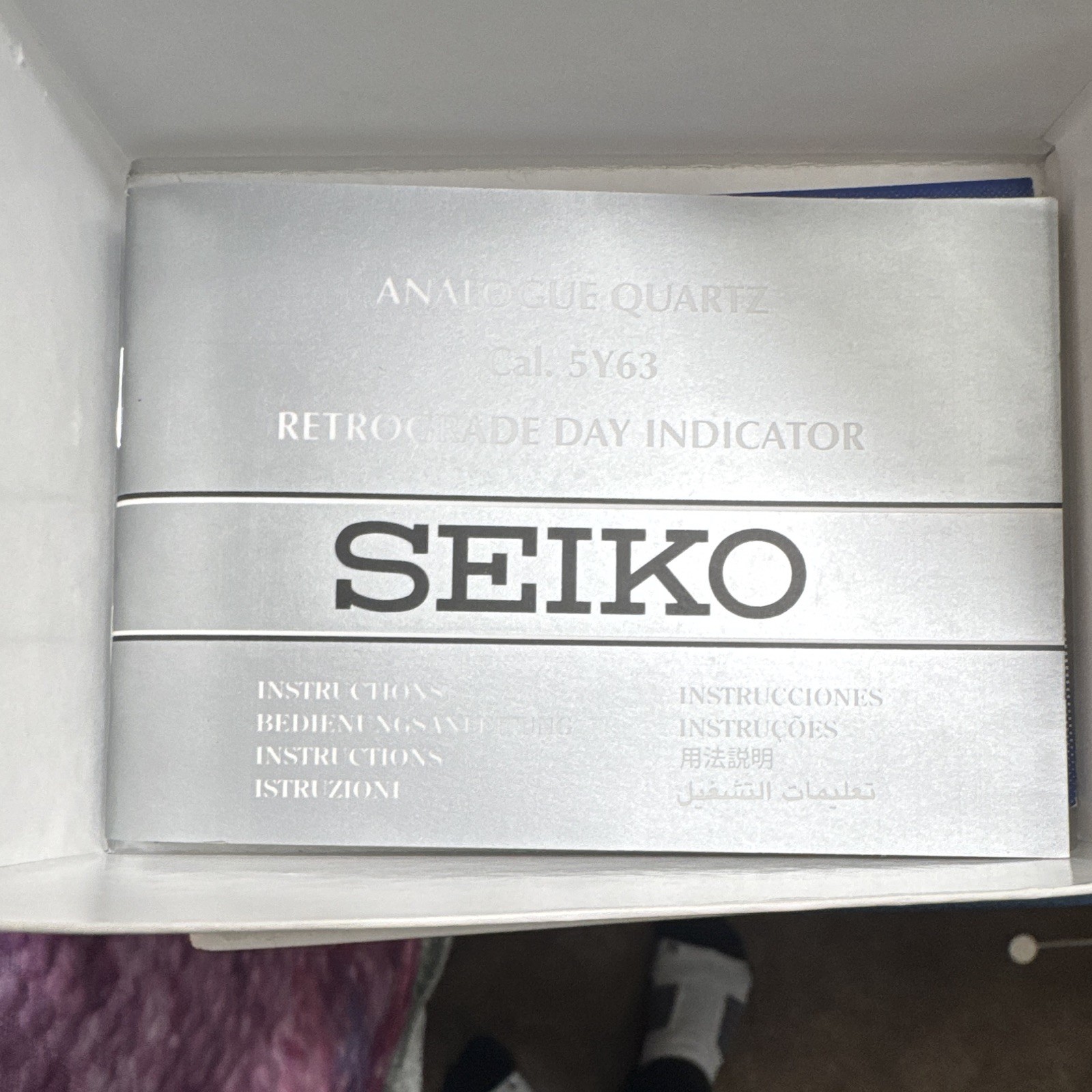 Seiko Premier Men’s Quartz Watch Black Dial Day/Date Silver Steel Bracelet
