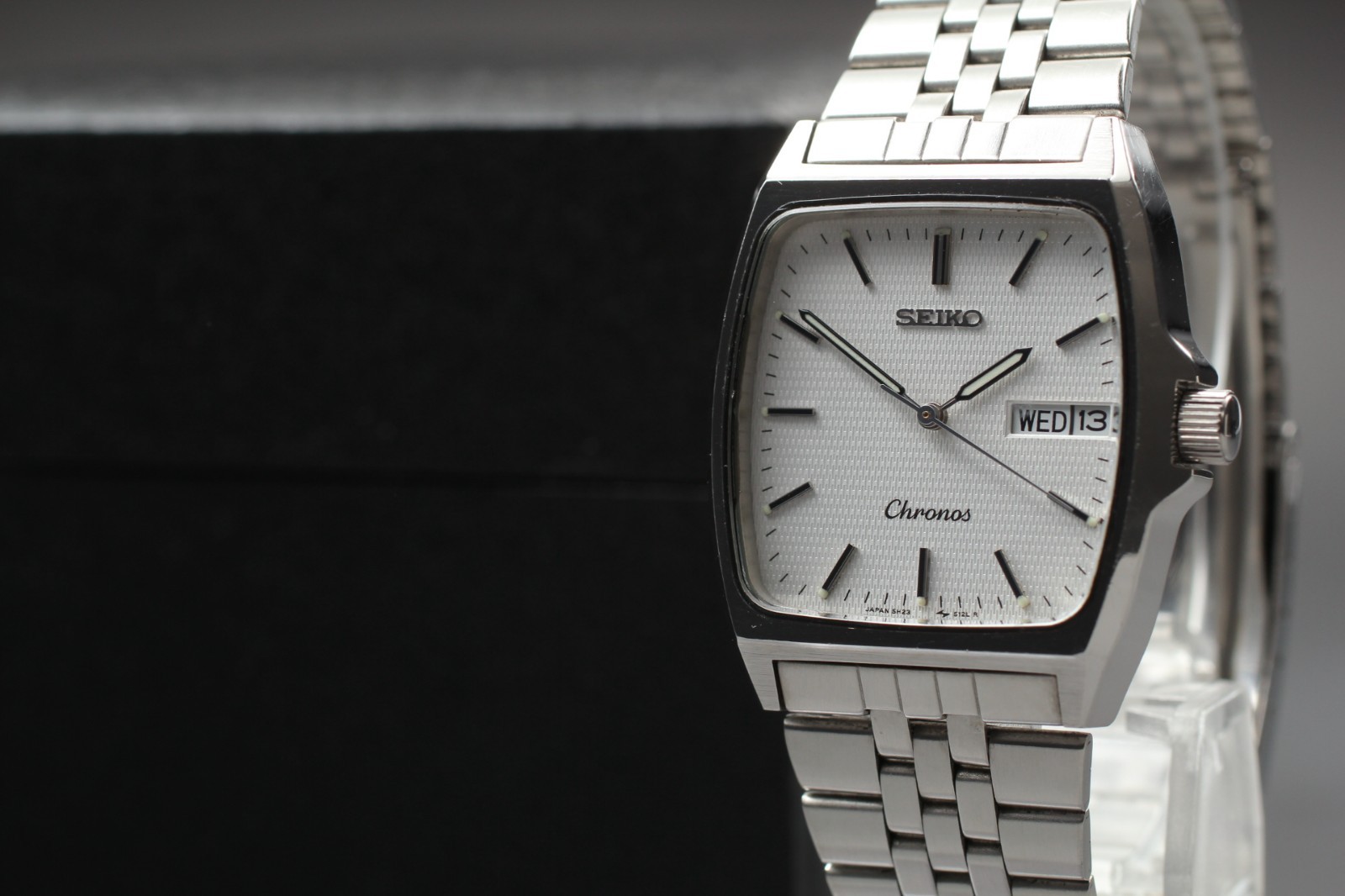 Vintage!【EXC+5/N Batt,Box】Seiko Chronos 5H23-5110 Dial Men’s Qz Watch From JAPAN