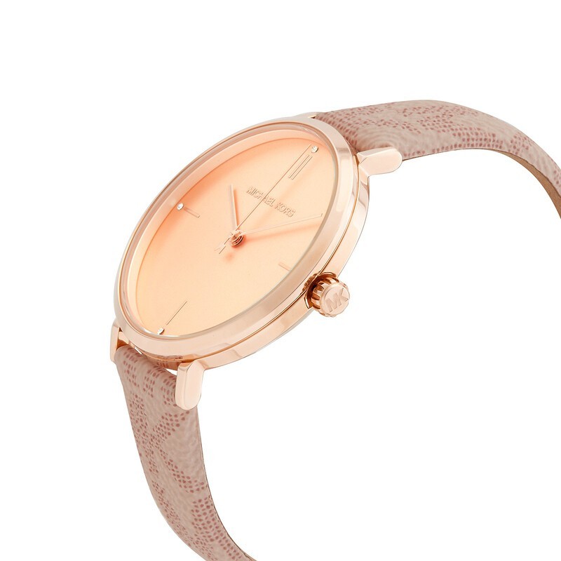 MICHAEL KORS Ladies Jayne Three-Hand Blush Watch MK7130 From Rose Gold NWB