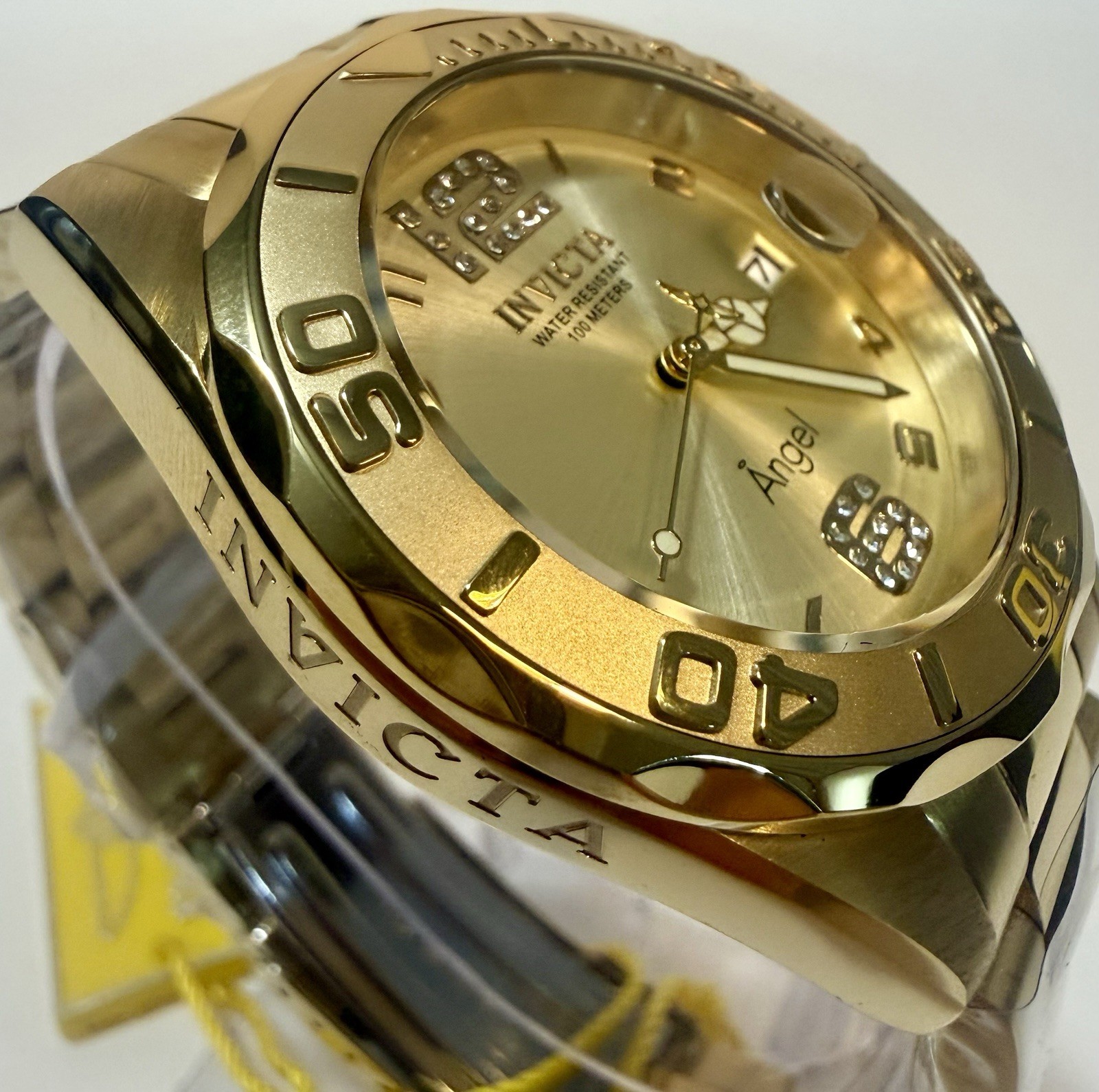Invicta Angel 28680 Women 38mm Gold Stainless Steel Quartz Dial Bracelet Watch