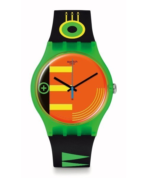 SWATCH NEON RIDER SO29G106 Quartz Analog Watch Green