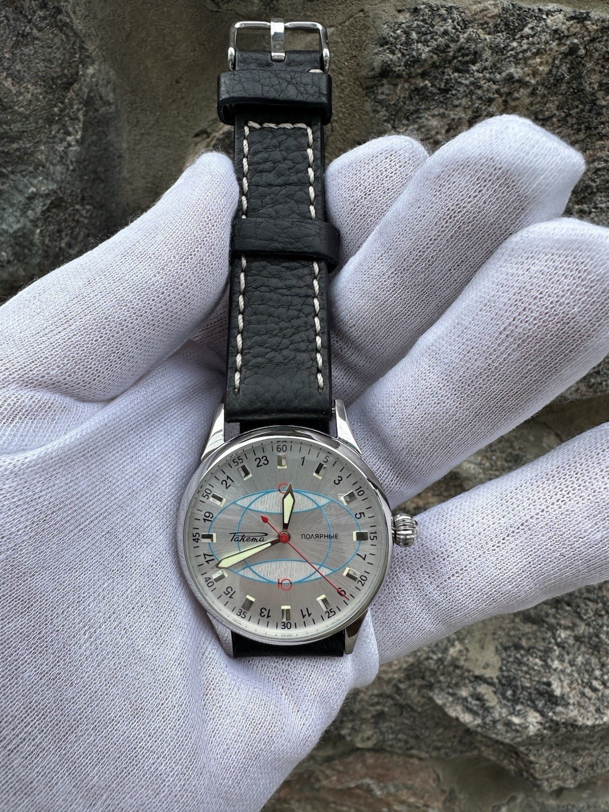 Mechanical Watch Raketa Polar Day Night 24 hours 2623. H