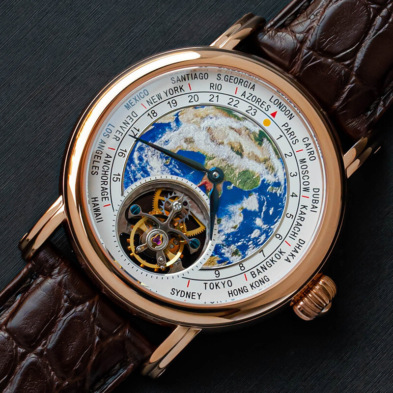 Sugess Tourbillon Master Enamel Earth Seagull ST8000 Mechanical Watch SUEARTHG