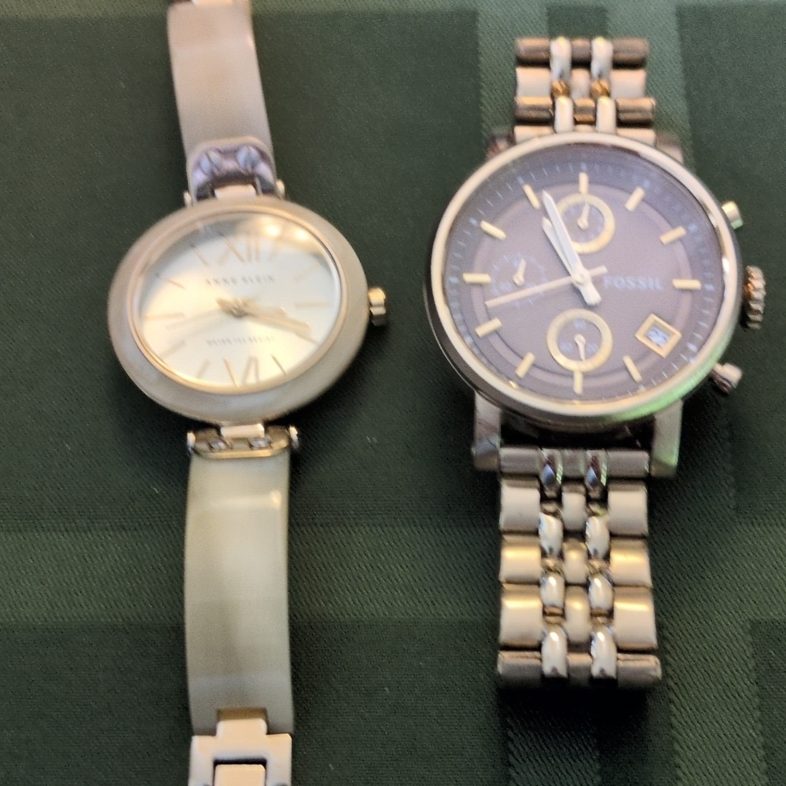 Anne Klein Women’s Silver-Tone Quartz Bracelet Watch 100m Roman/Baton Dial