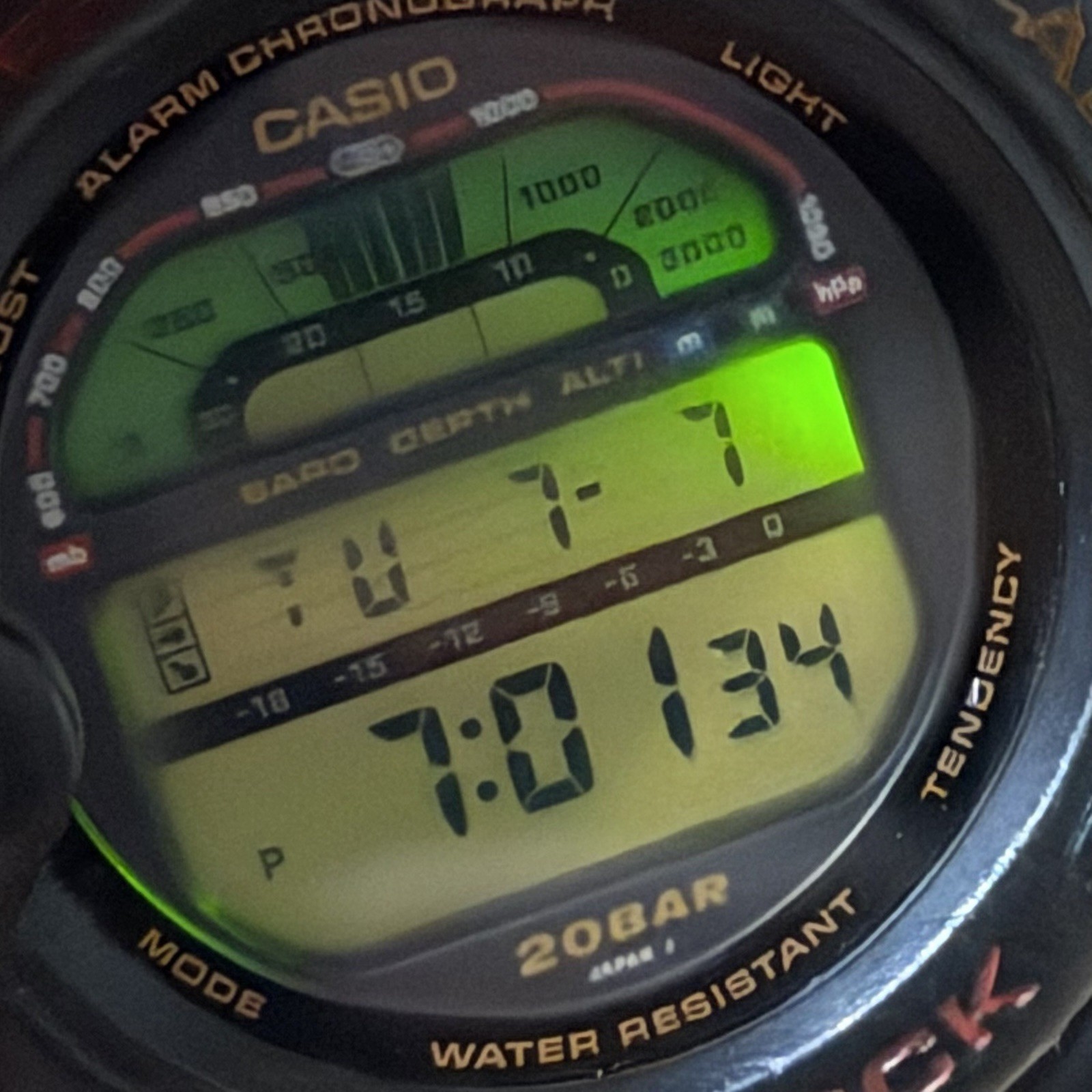 Casio G-Shock DW-6500GJ-1 Skyforce Altimeter Barometer Depth Meter Digital Watch
