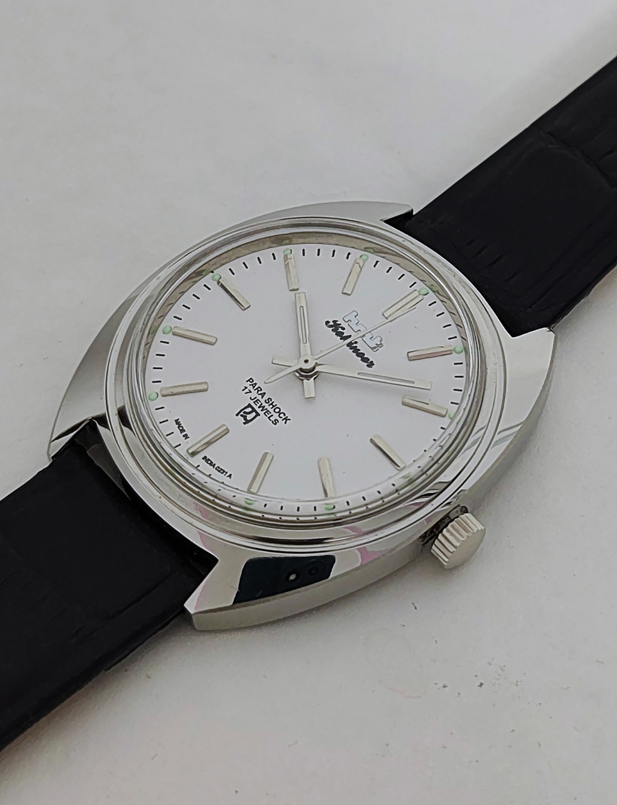 Vintage HMT Kohinoor 17 Jewels Para Shock 38mm Men’s 80s Made Indian Wristwatch