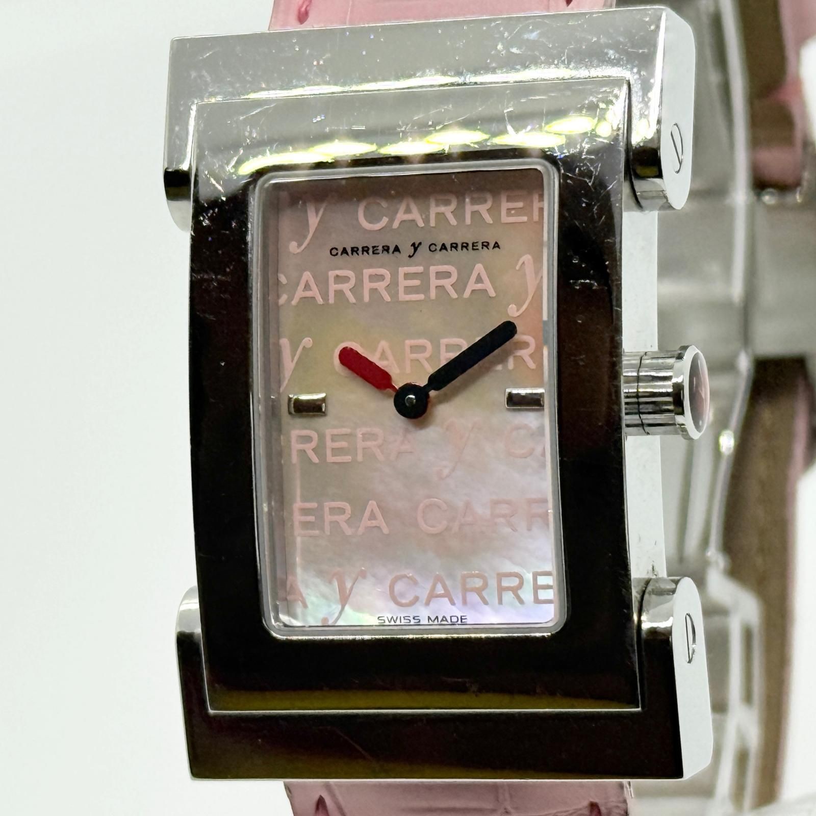 Carrera y Carrera Tempus Fugit Ladies Pink Quartz Watch From Japan
