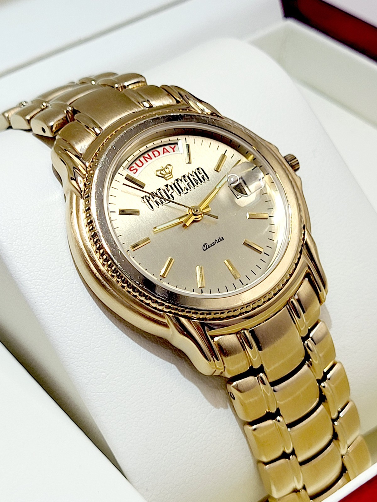 Jules Jurgensen Tropicana Watch 1980’s [New] 35mm Unisex Day-D Date New Battery