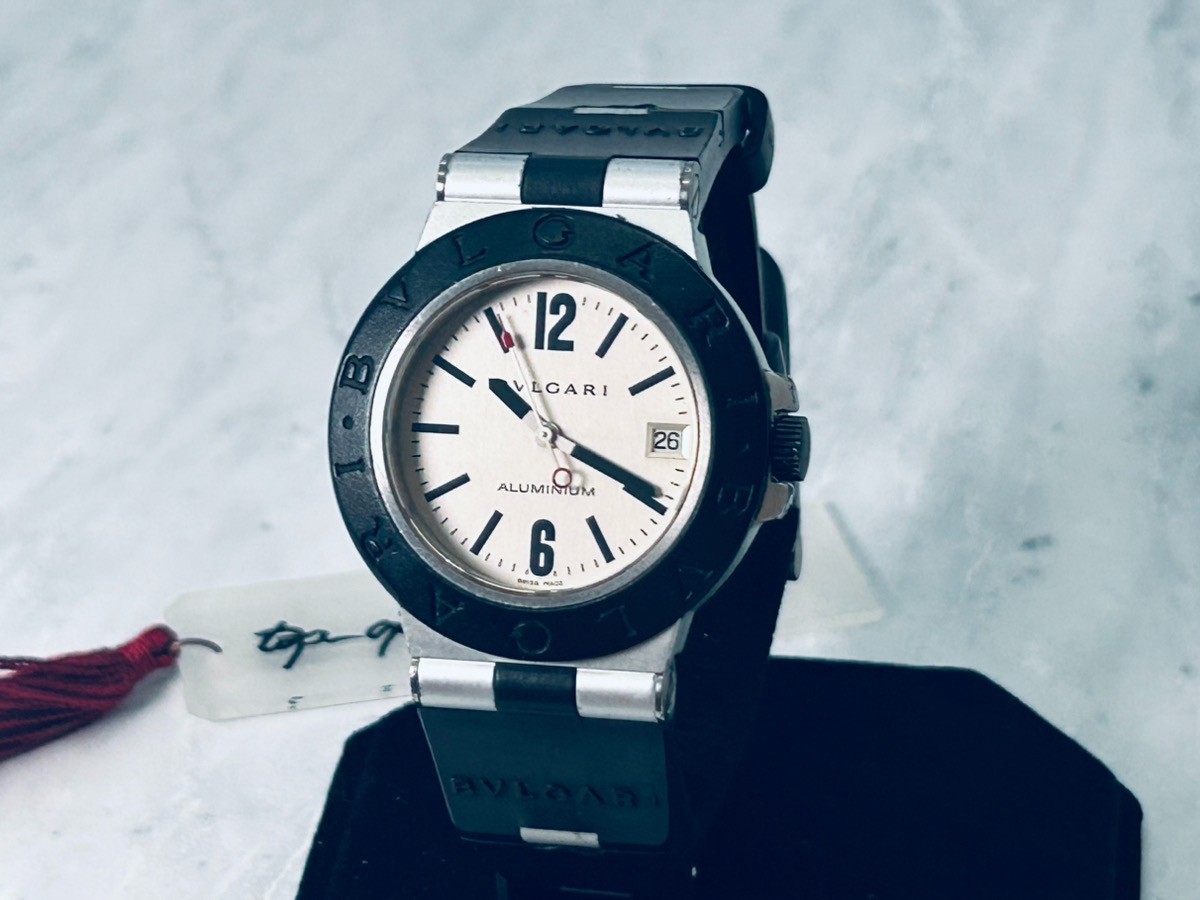 BVLGARI aluminum AL38TA Date Silver Dial Automatic Men’s Watch Fast Shipping