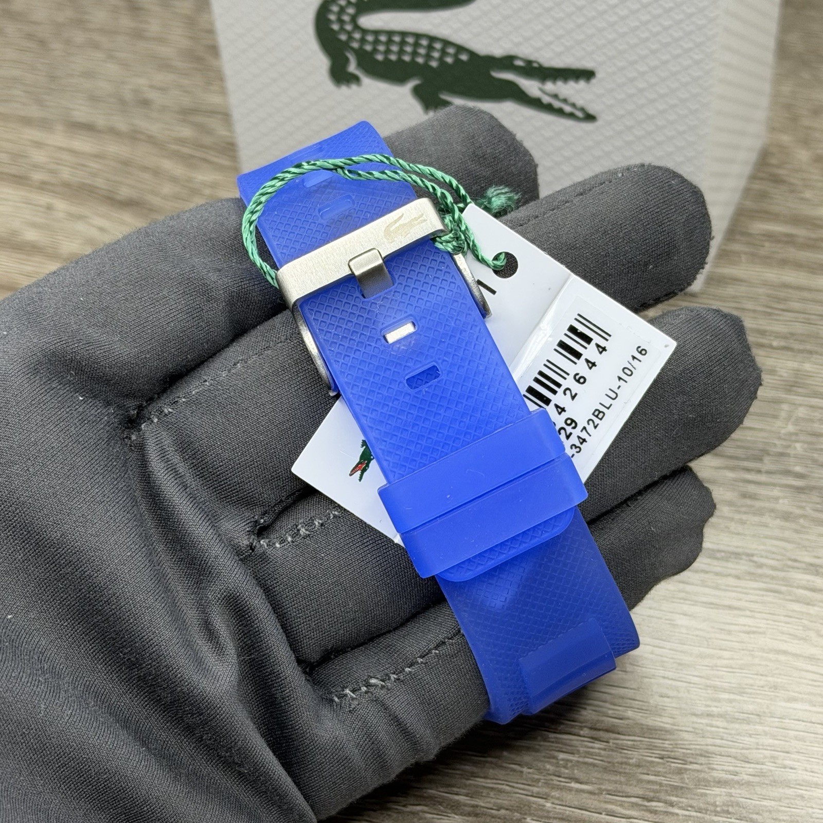 NEW✅ Lacoste LC33 Analog & Digital Blue Silicone Strap Men Watch 45mm 2011429
