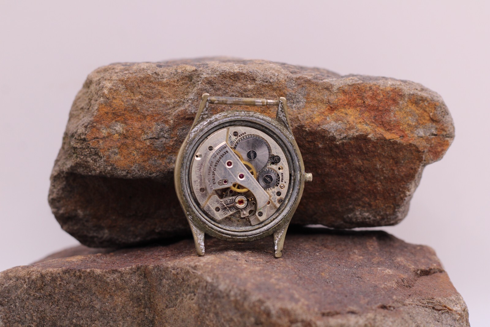 SPLENDID 17j SWISS SECTOR DIAL MEN’S WRIST WATCH 33mm 17.5mm LUG FOR REPAIR (CE)