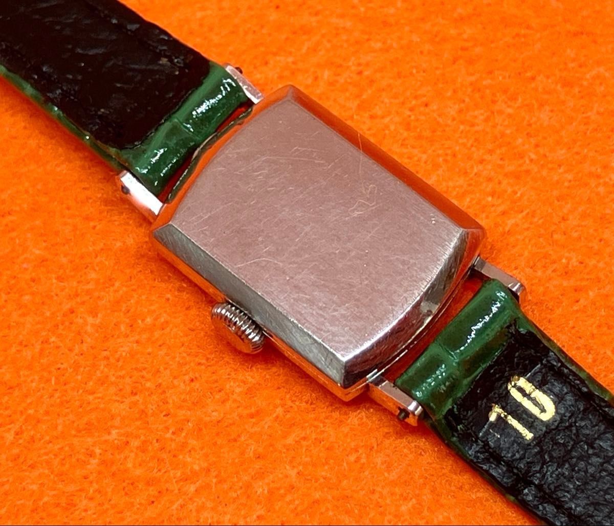 IWC Vintage Platinum Case Rectangular Manual Wind Dress Watch Swiss Rare Antique