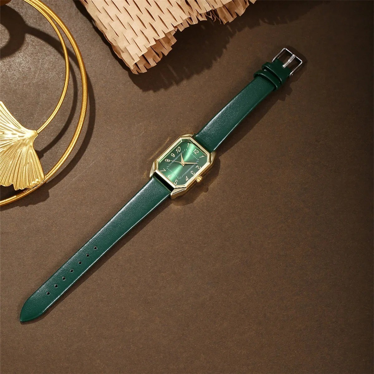 6/5/1PCS Luxury Fashion Square Women’s Watches Brand Ladies Quartz Wristwatch Je