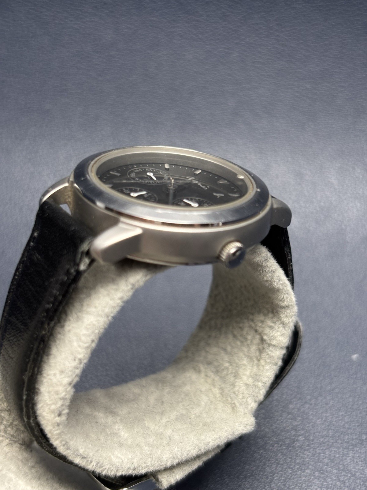 Vintage Agnes B. V33J-0010 Stainless Steels Chronograph Quartz Watch – Working